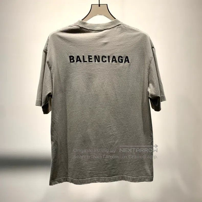 Balenciaga Balenciaga Chest Embroidered Letter Short Sleeve Size US XS / EU 42 / 0 - 6 Thumbnail