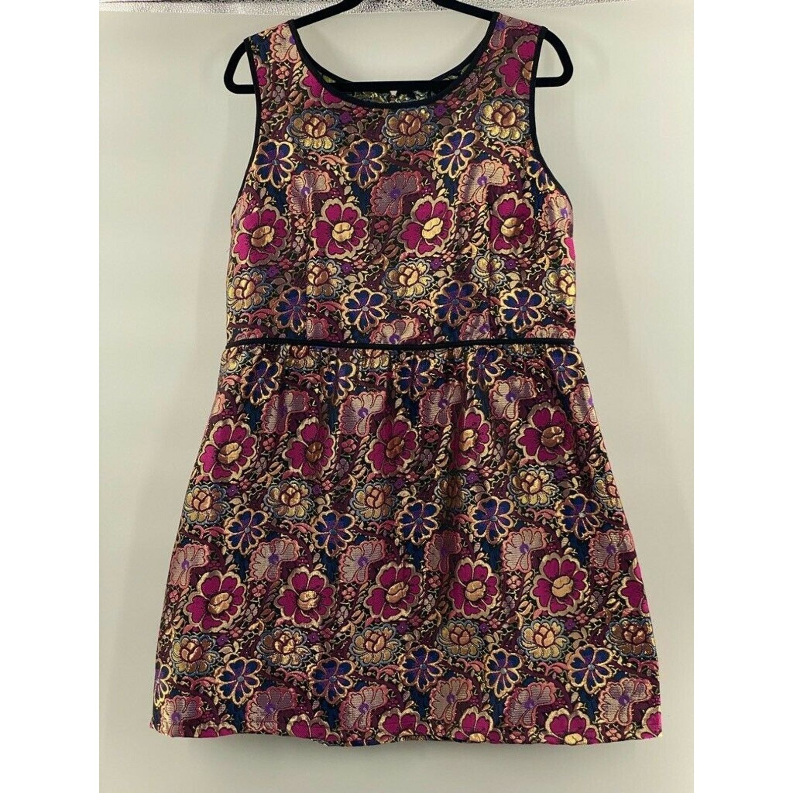 Other Womens A Line Dress Pink Blue Mini Floral XL Dress Size XL / US 12-14 / IT 48-50 - 6 Thumbnail