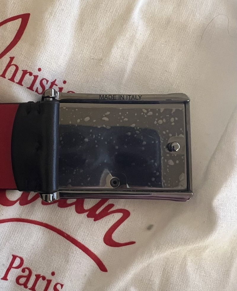 Christian Louboutin RICKY BELT 35 CALF PARIS/CALF P/METAL Size 34 - 8 Thumbnail