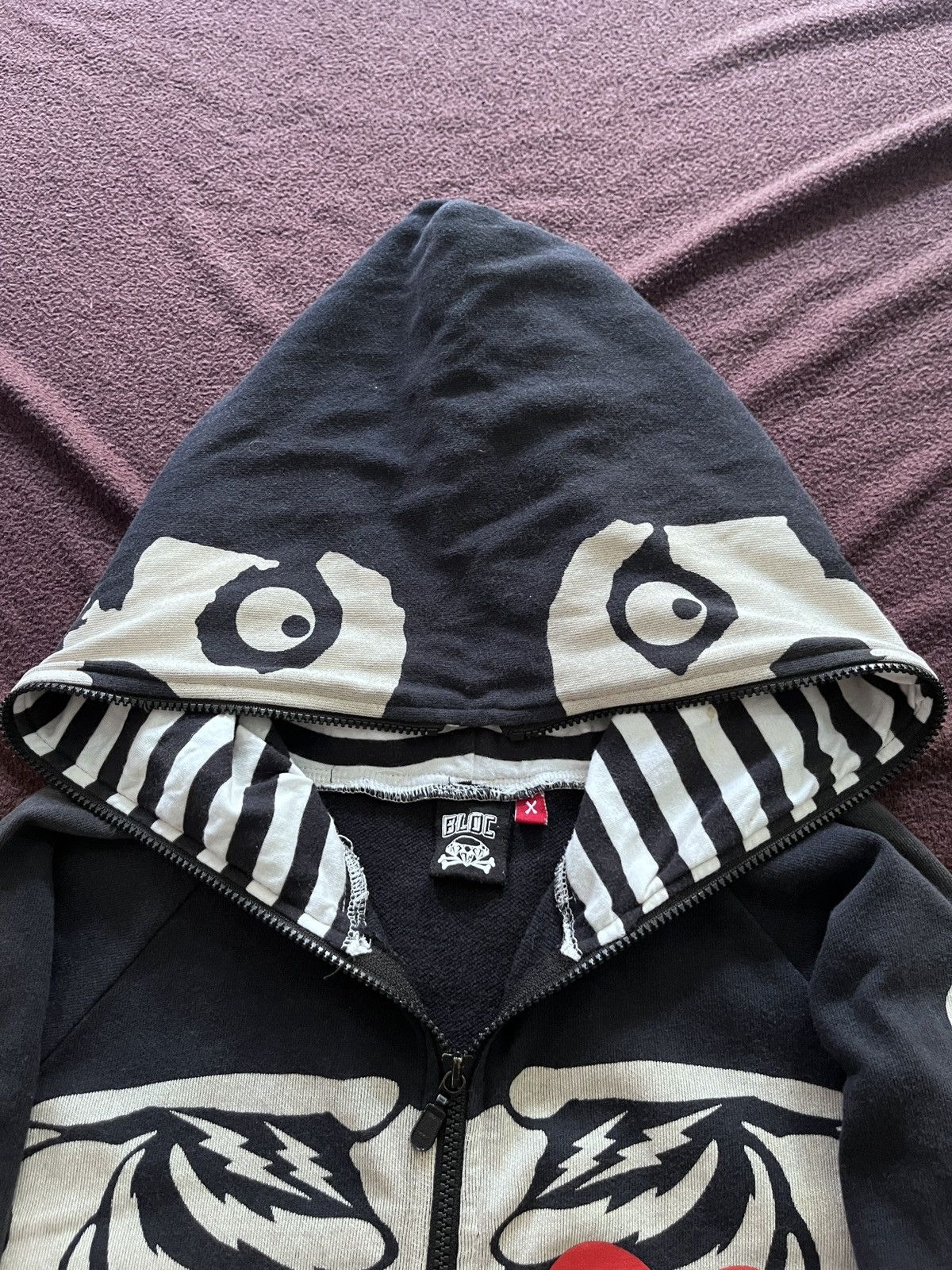 Japanese Brand Japanese skeleton Bloc Fullzipper Size US S / EU 44-46 / 1 - 5 Thumbnail