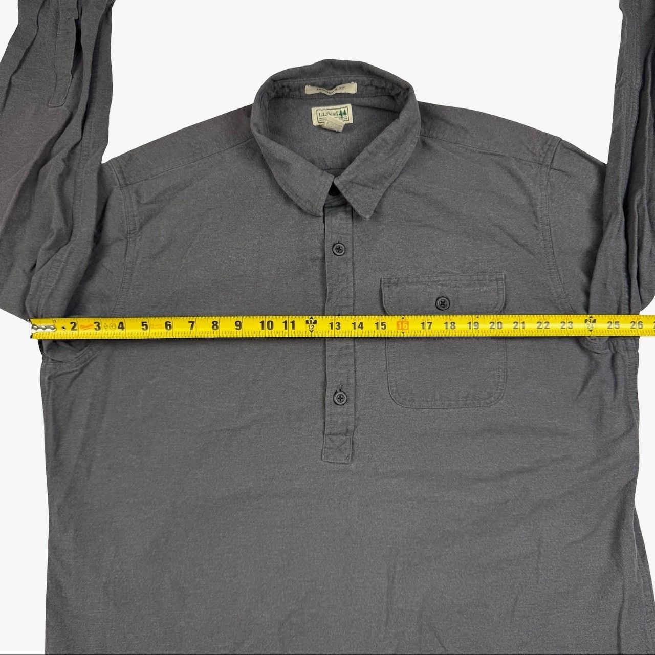 L.L. Bean L.L. Bean Men's Canvas L/S Button Shirt Gray • XL Size US XL / EU 56 / 4 - 5 Thumbnail