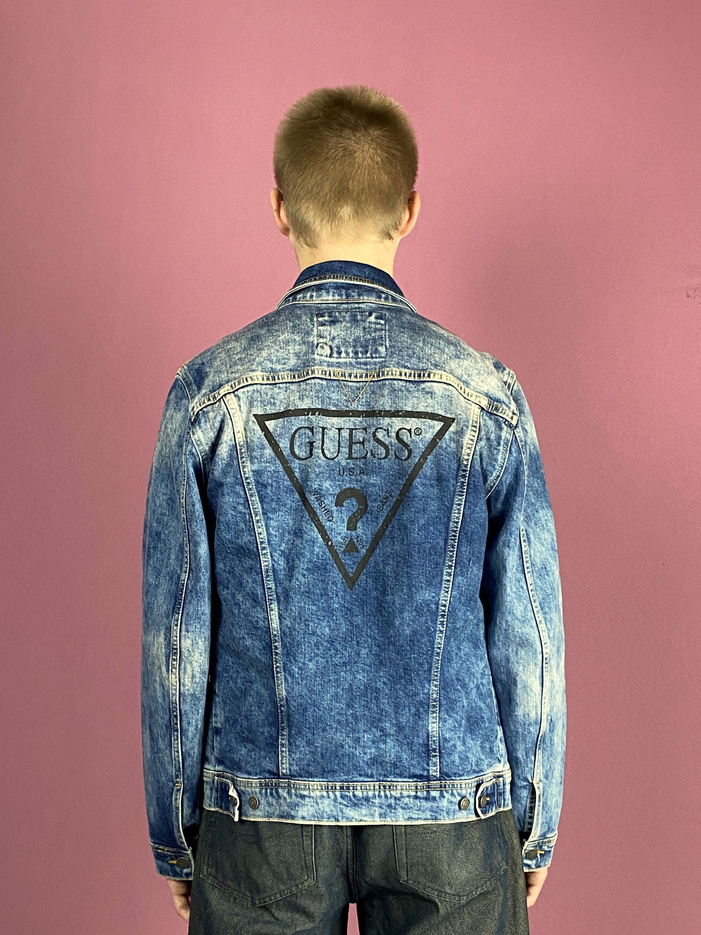 Guess Guess Vintage Men's Denim Jacket - M Jean Blazer Size US M / EU 48-50 / 2 - 1 Thumbnail