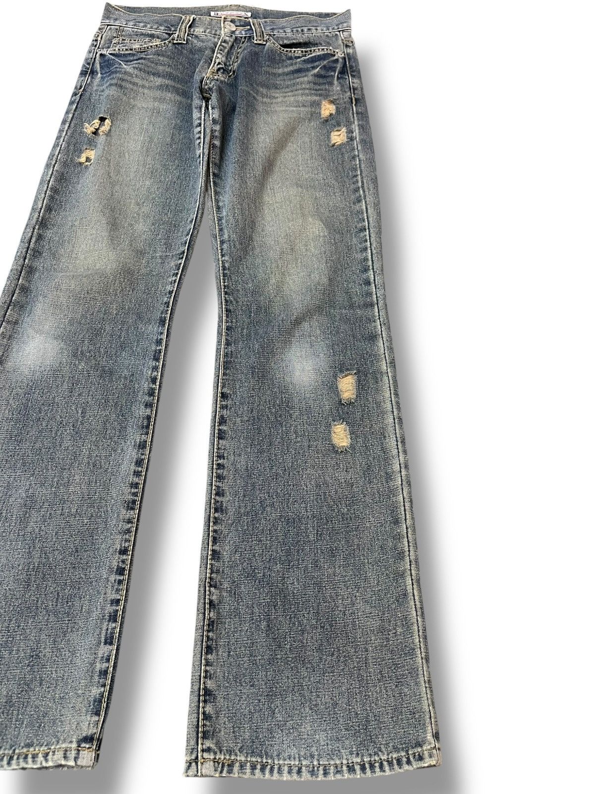 Japanese Brand Vintage Daily Topics Grunge Distressed Denim Size US 30 / EU 46 - 4 Thumbnail