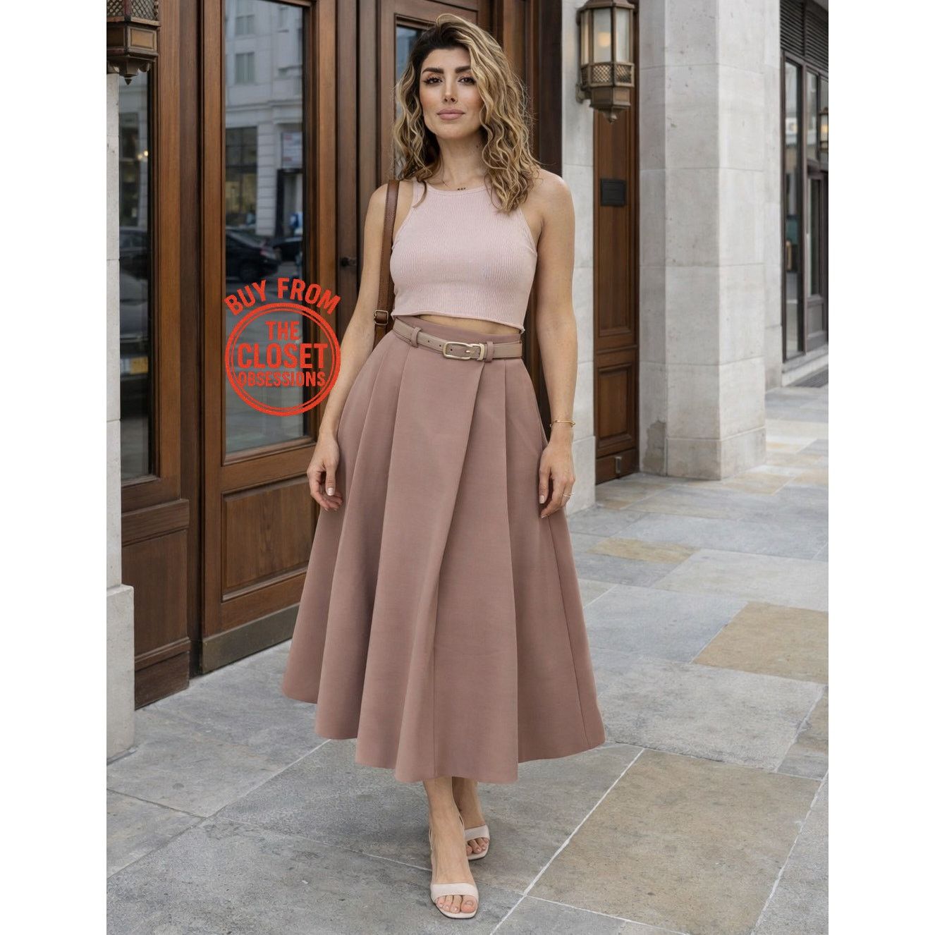 Zara ZARA Wool Blend Midi Skirt NWT Quiet Luxury High Waist Size 32" / US 10 / IT 46 - 8 Thumbnail