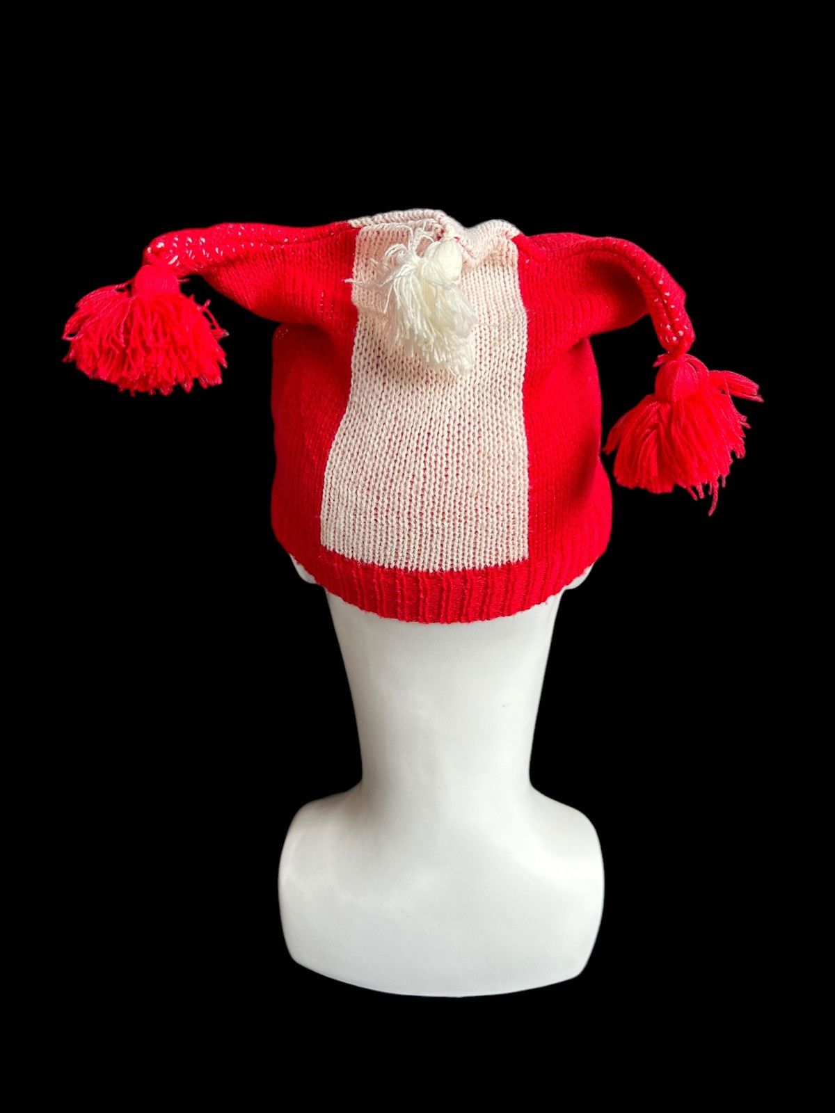 Japanese Brand × Kapital × Vintage Devil Horn Bunny Vintage Red Knitt Beanie Hats Rare☠️ Size ONE SIZE - 2 Thumbnail