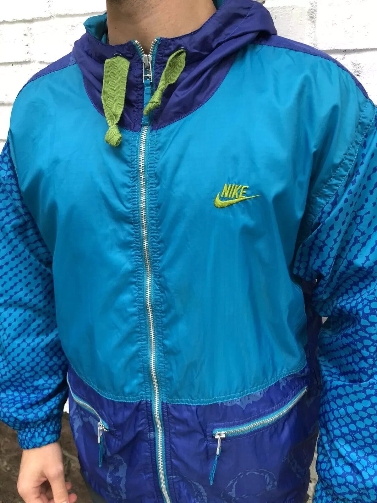 Nike VINTAGE 90s NIKE NYLON TRACK JACKET RAINCOAT JUST DO IT Size US S / EU 44-46 / 1 - 5 Thumbnail