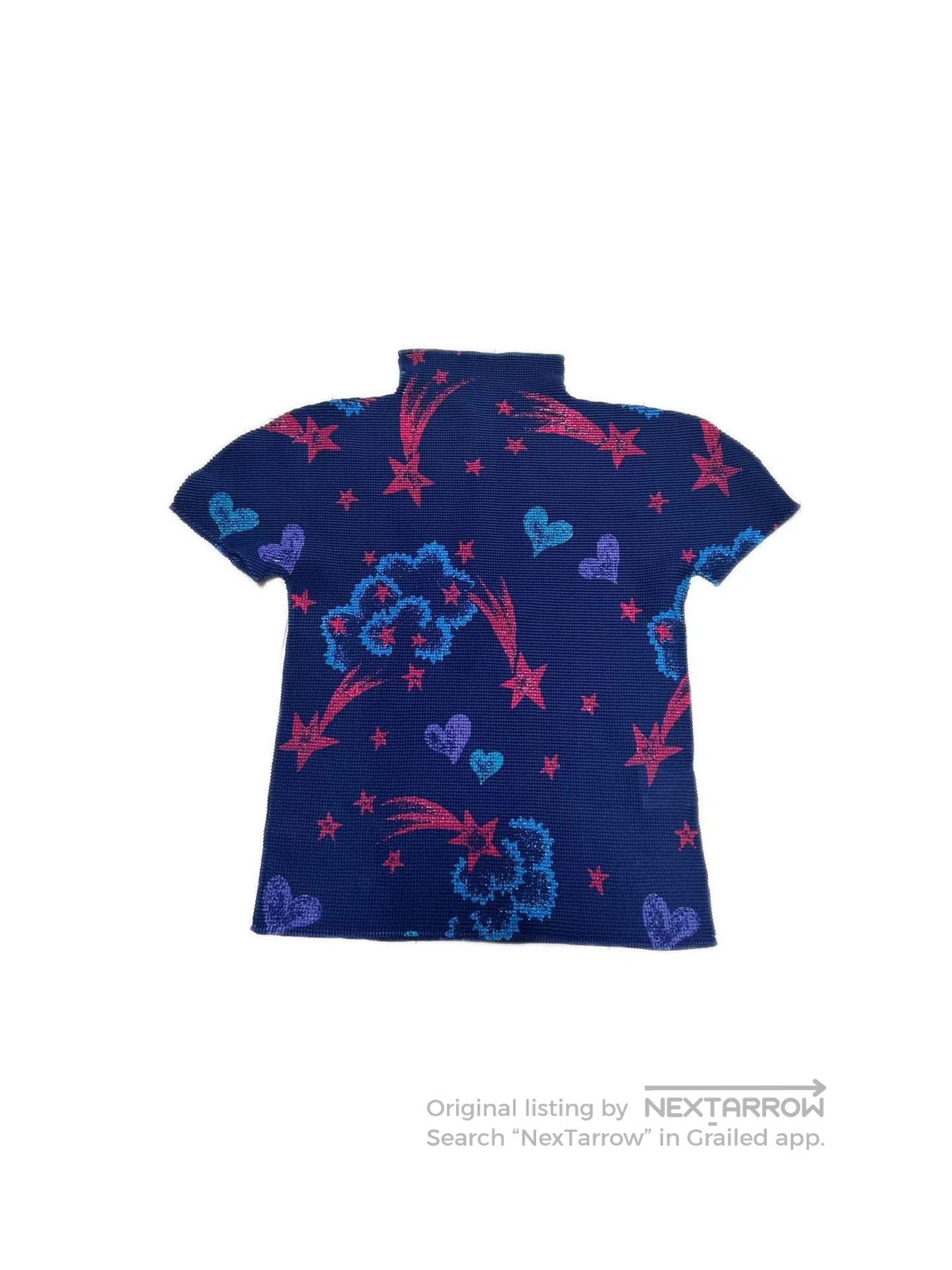 Pleats Please Issey Miyake Issey Miyake Me Star Floral Heart Pleated Top. Size M / US 6-8 / IT 42-44 - 1 Thumbnail