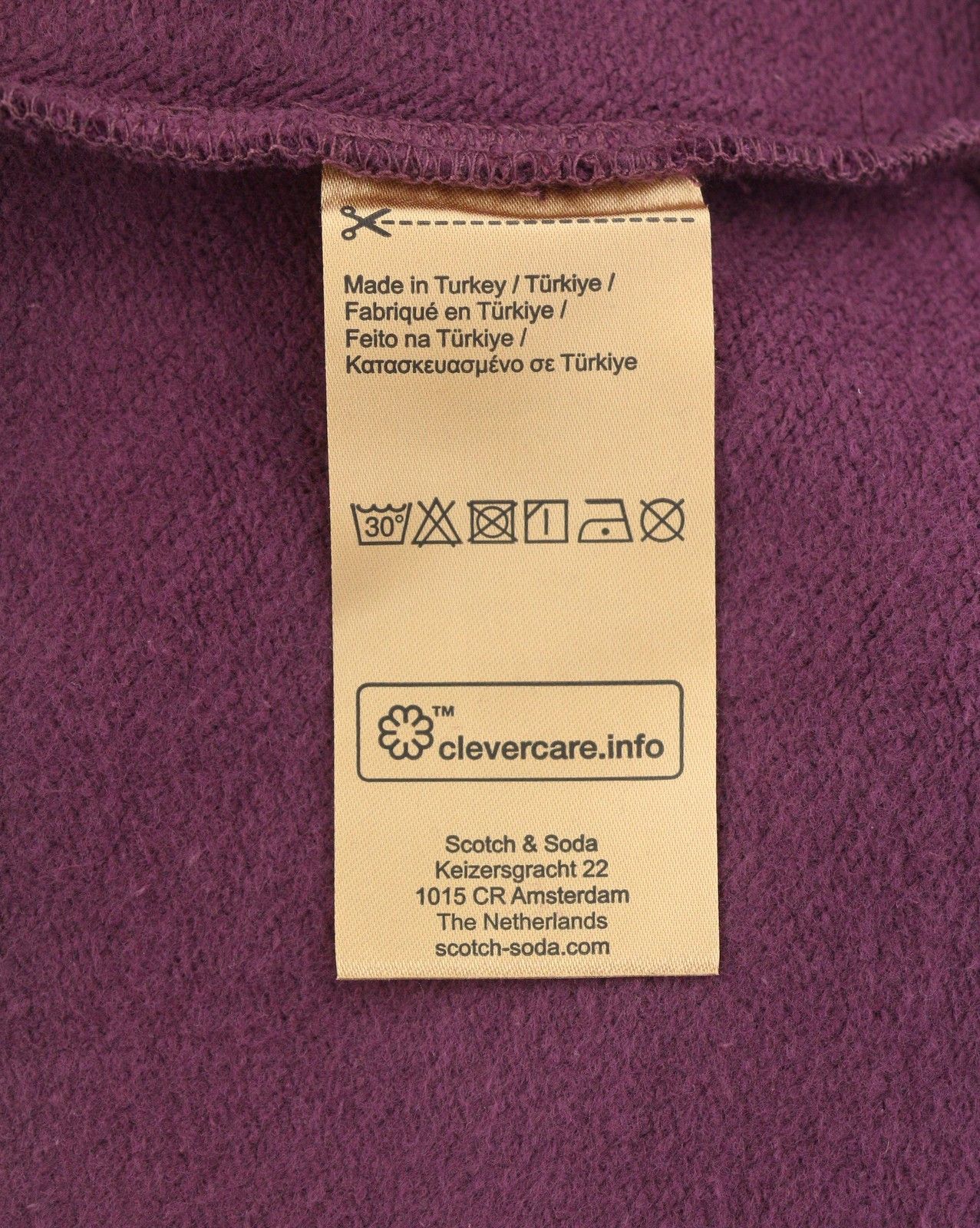 Scotch & Soda M Burgundy Button-Up Oversized Cardigan 88544 Size US M / EU 48-50 / 2 - 7 Thumbnail