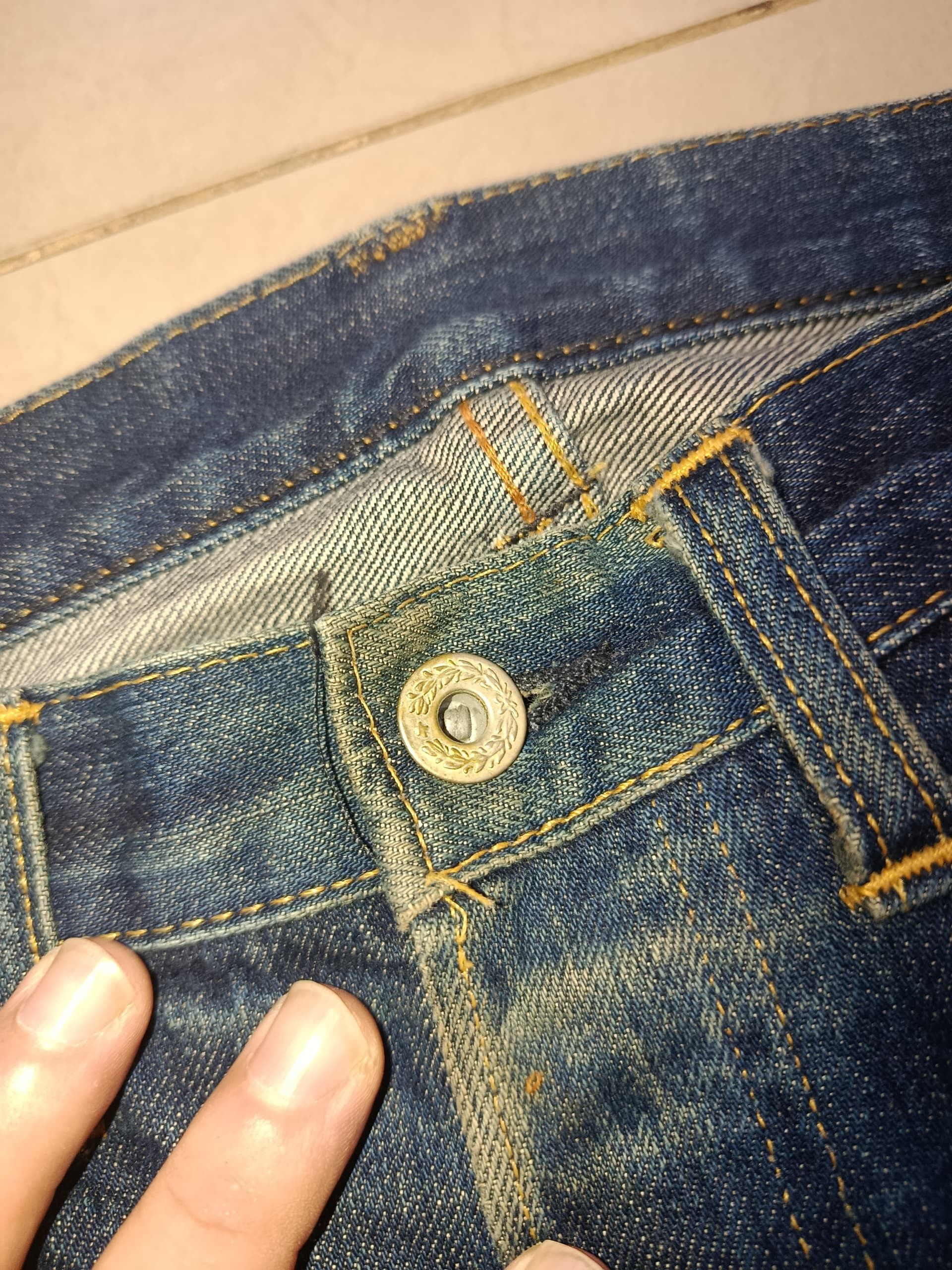 Levi's DISTRESSED LEVIS S501XX #555 BIG E SELVEDGE DENIM Size US 36 / EU 52 - 5 Thumbnail