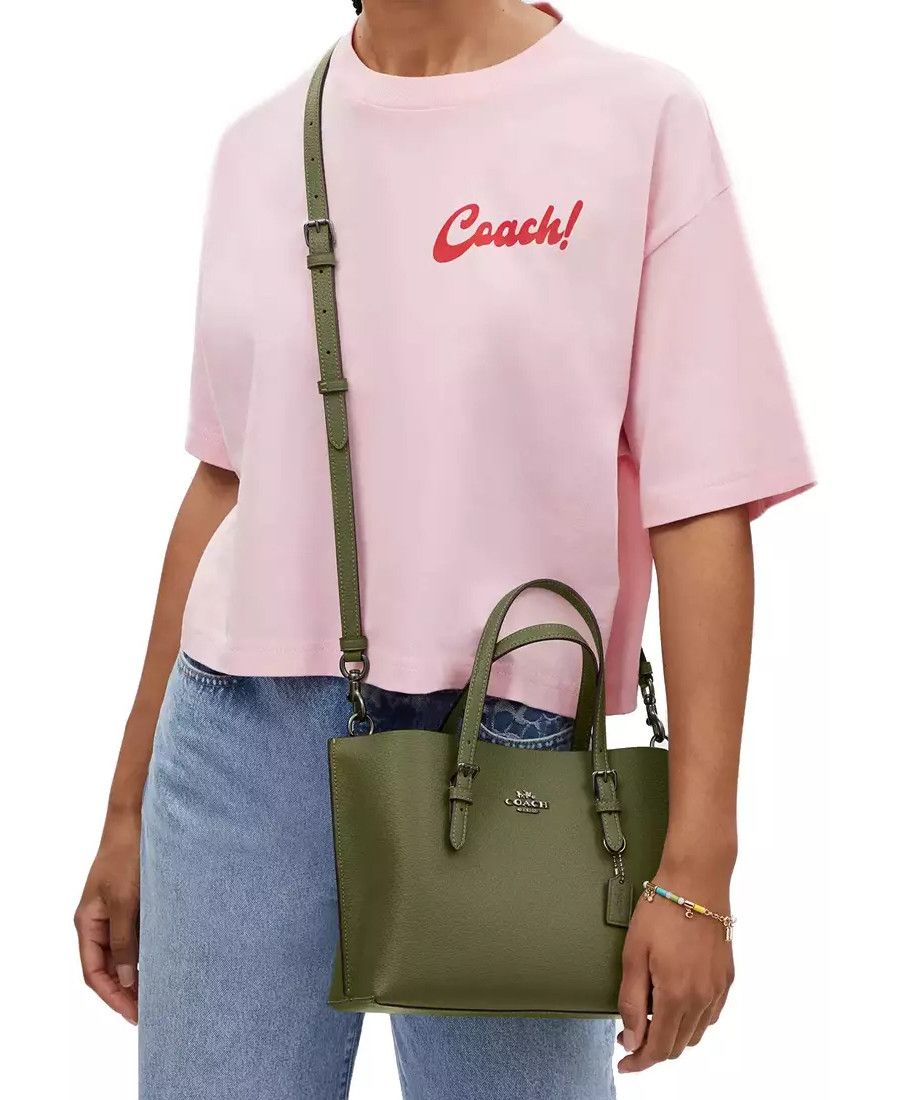 Coach NWT Coach Mollie Tote Bag 25 in Military Green C4084 Size ONE SIZE - 8 Thumbnail