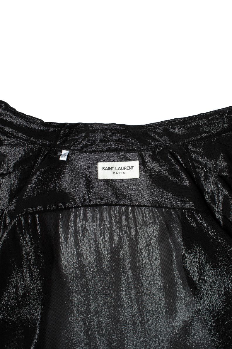 Saint Laurent Paris Saint Laurent, Lurex shirt with ruched strokes 2019 Size US S / EU 44-46 / 1 - 5 Thumbnail