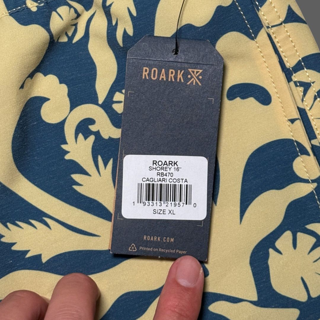 Roark Roark Shorey 16" RB470 Cagliari Costa Print Swim Shorts XL Size US 35 - 4 Thumbnail