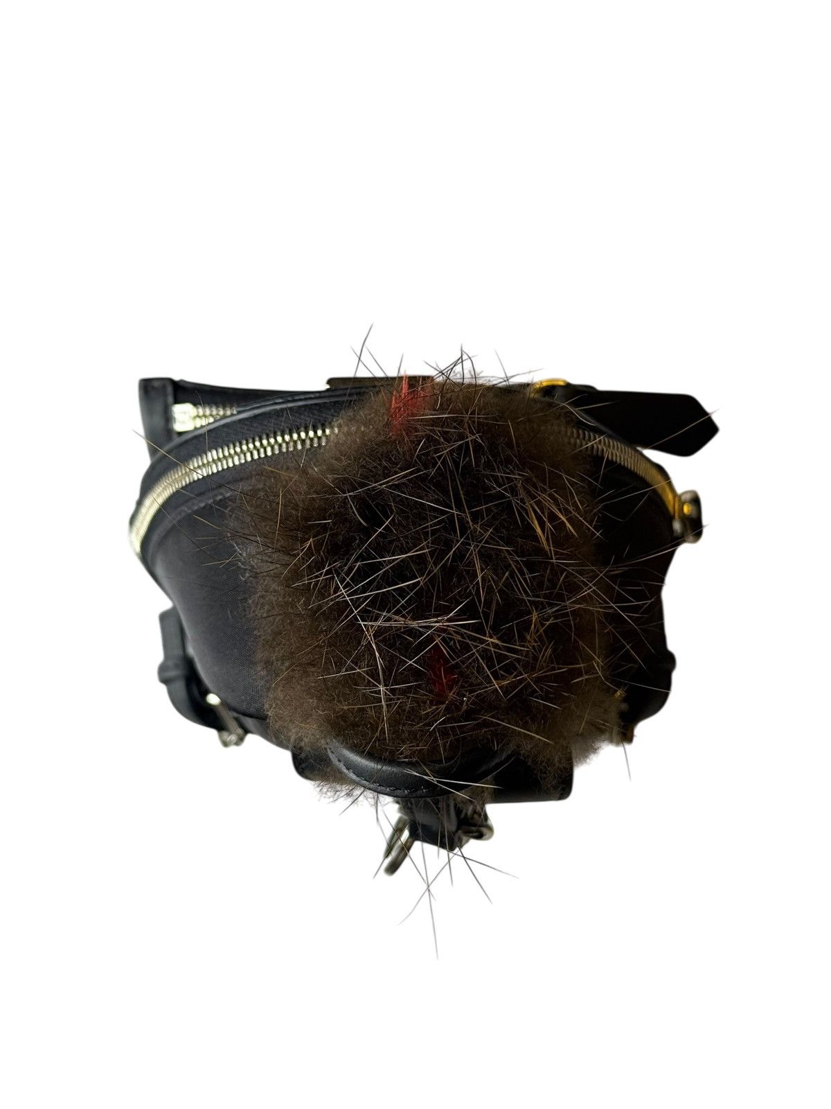 Fendi Fendi Bag Bugs Backpack Charm with Mink/Beaver Fur in Black Size ONE SIZE - 5 Thumbnail