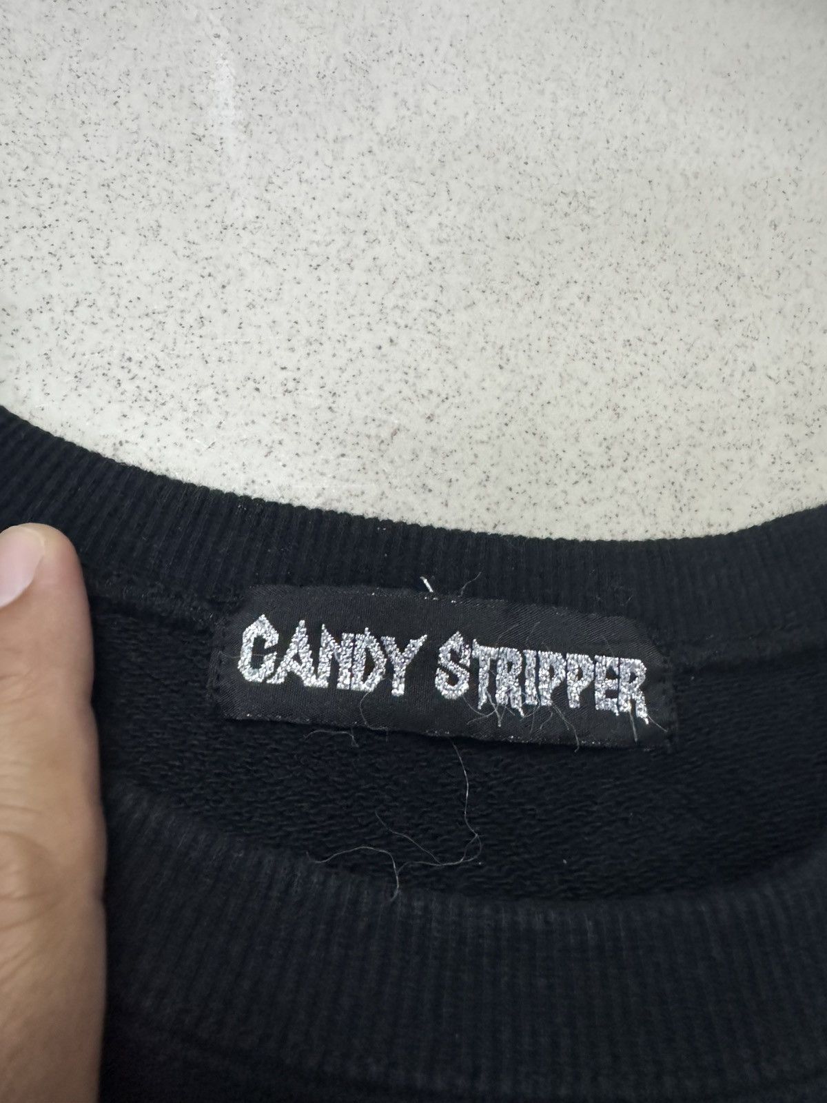Japanese Brand CANDY STRIPPER OLD ENGLISH GOTHIC LONG SLEEVES SWEATER Size US M / EU 48-50 / 2 - 4 Thumbnail