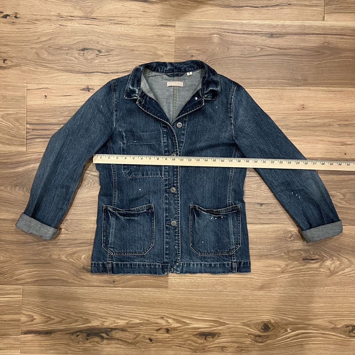 Uniqlo Uniqlo Blue Denim Jacket Distressed Womens Medium Size M / US 6-8 / IT 42-44 - 7 Thumbnail