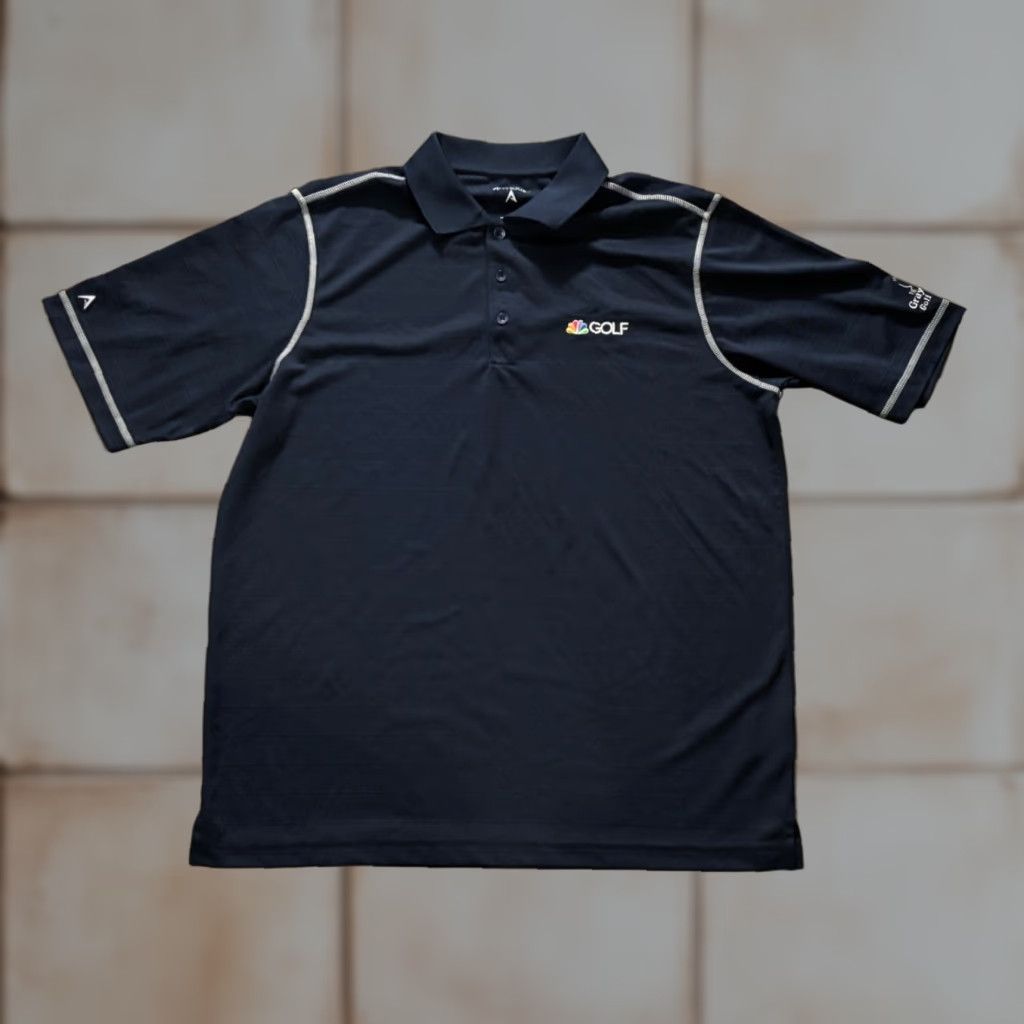 Antigua Polo Shirt Mens Large Dark Blue NBC Golf Embroidered Logo
