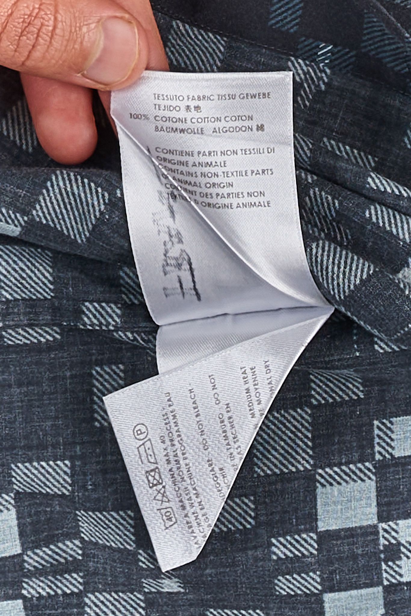 Alexander McQueen Alexander McQueen Geometric Grid Design BUTTON DOWN Size US M / EU 48-50 / 2 - 5 Thumbnail