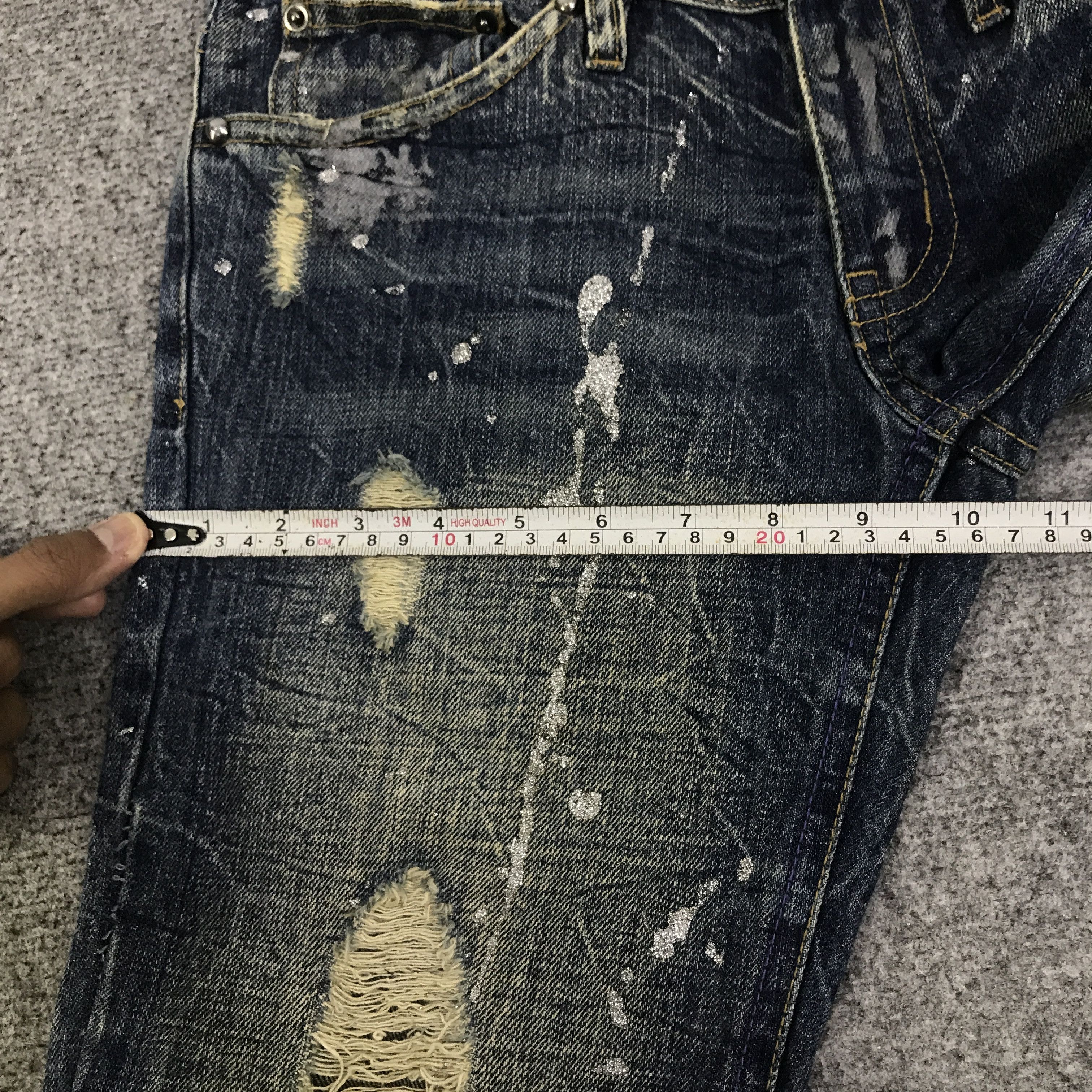 Japanese Brand Flared Midas explosion distressed Bootcut pants K130B18 Size US 29 - 9 Thumbnail