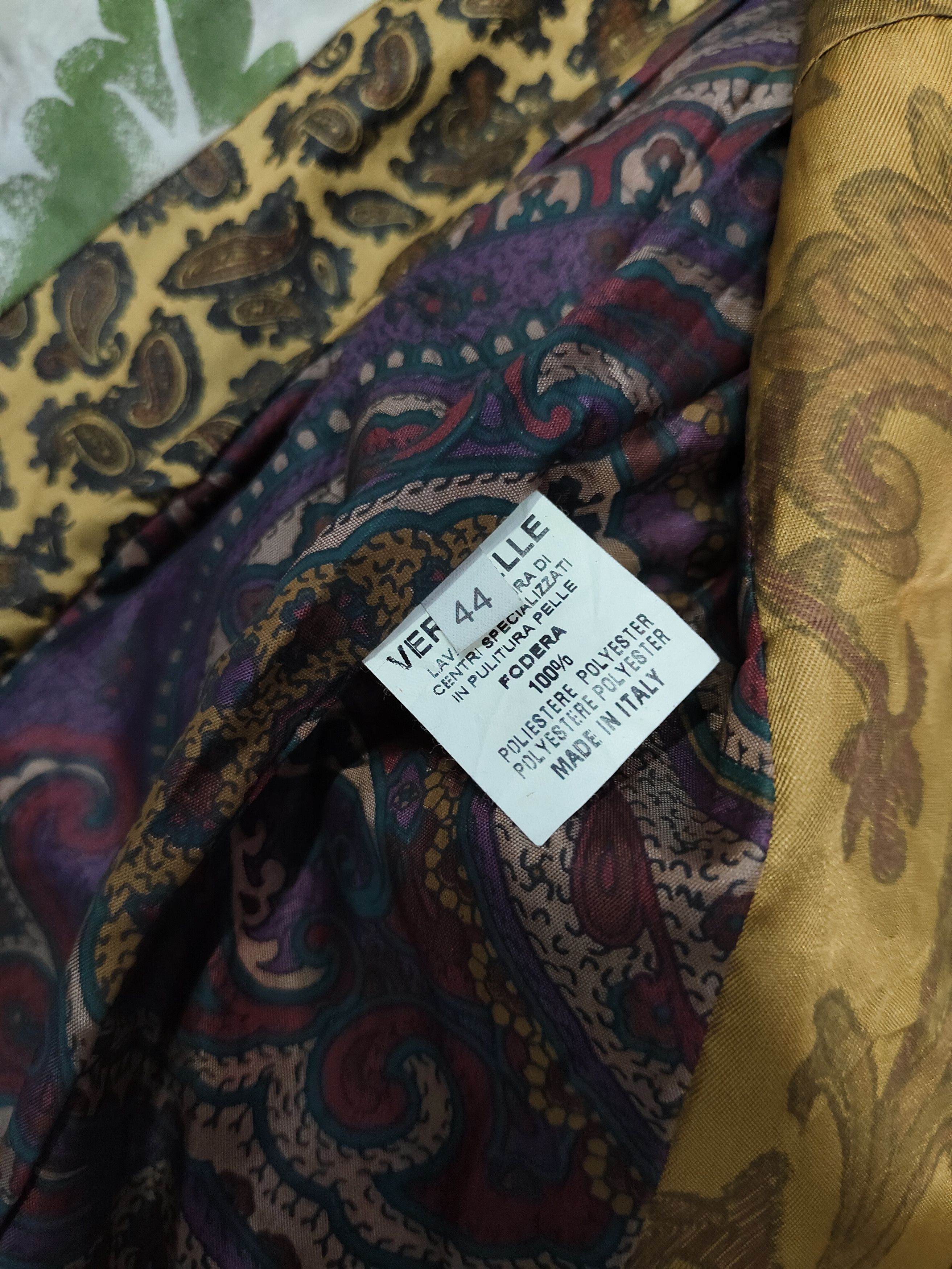 Seditionaries 90s Manila Grace- Coin Patch Wool Vera Pelle Leather Jacket Size M / US 6-8 / IT 42-44 - 12 Thumbnail