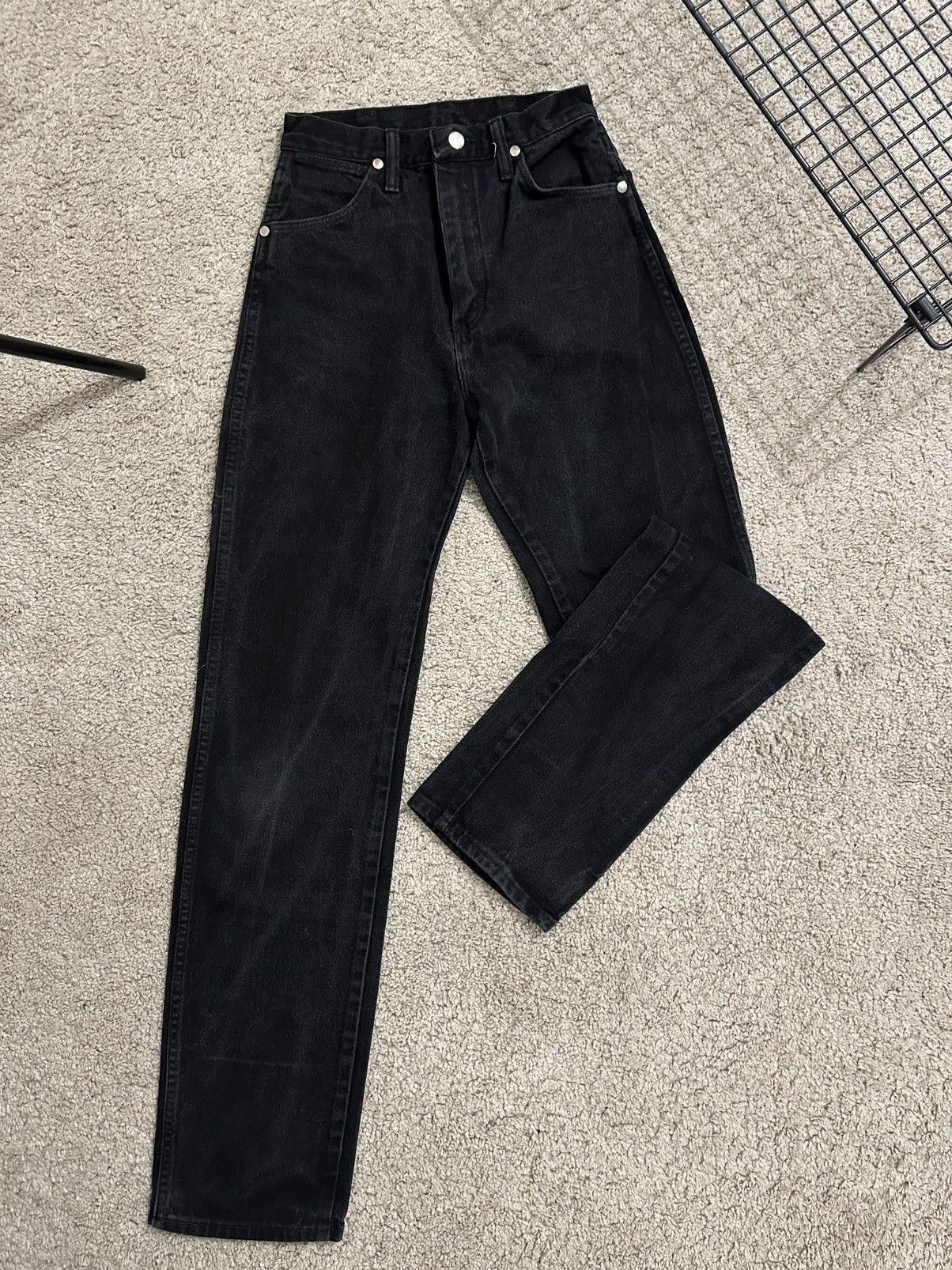 Wrangler Vintage Wrangler 13MWZWK faded black high waisted mom jeans Size 26" / US 2 / IT 38 - 3 Thumbnail