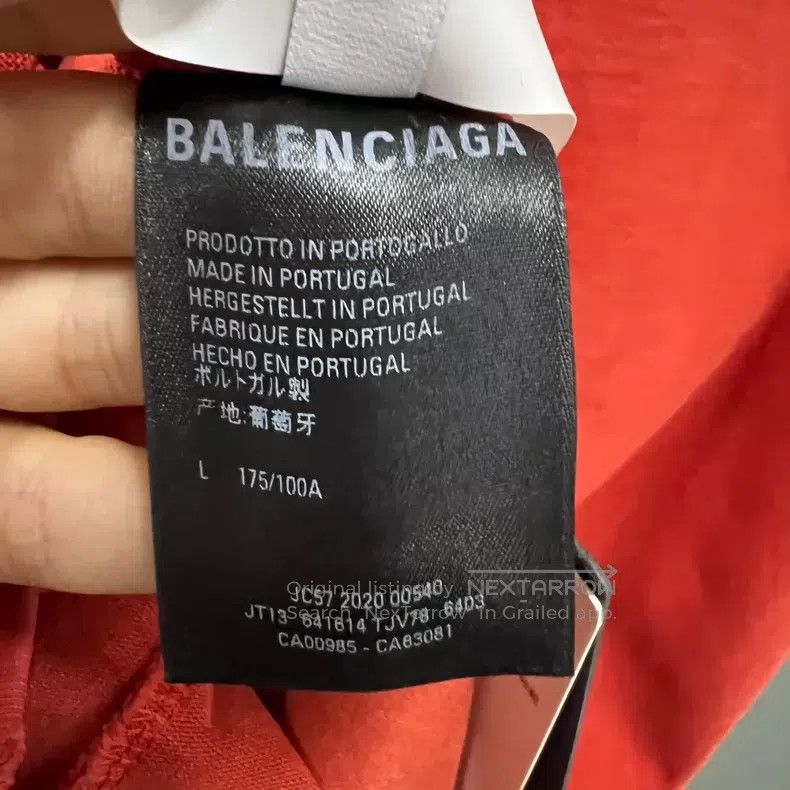 Balenciaga Balenciaga White and Red Double Hook Logo Embroidered Shor Size US M / EU 48-50 / 2 - 4 Thumbnail