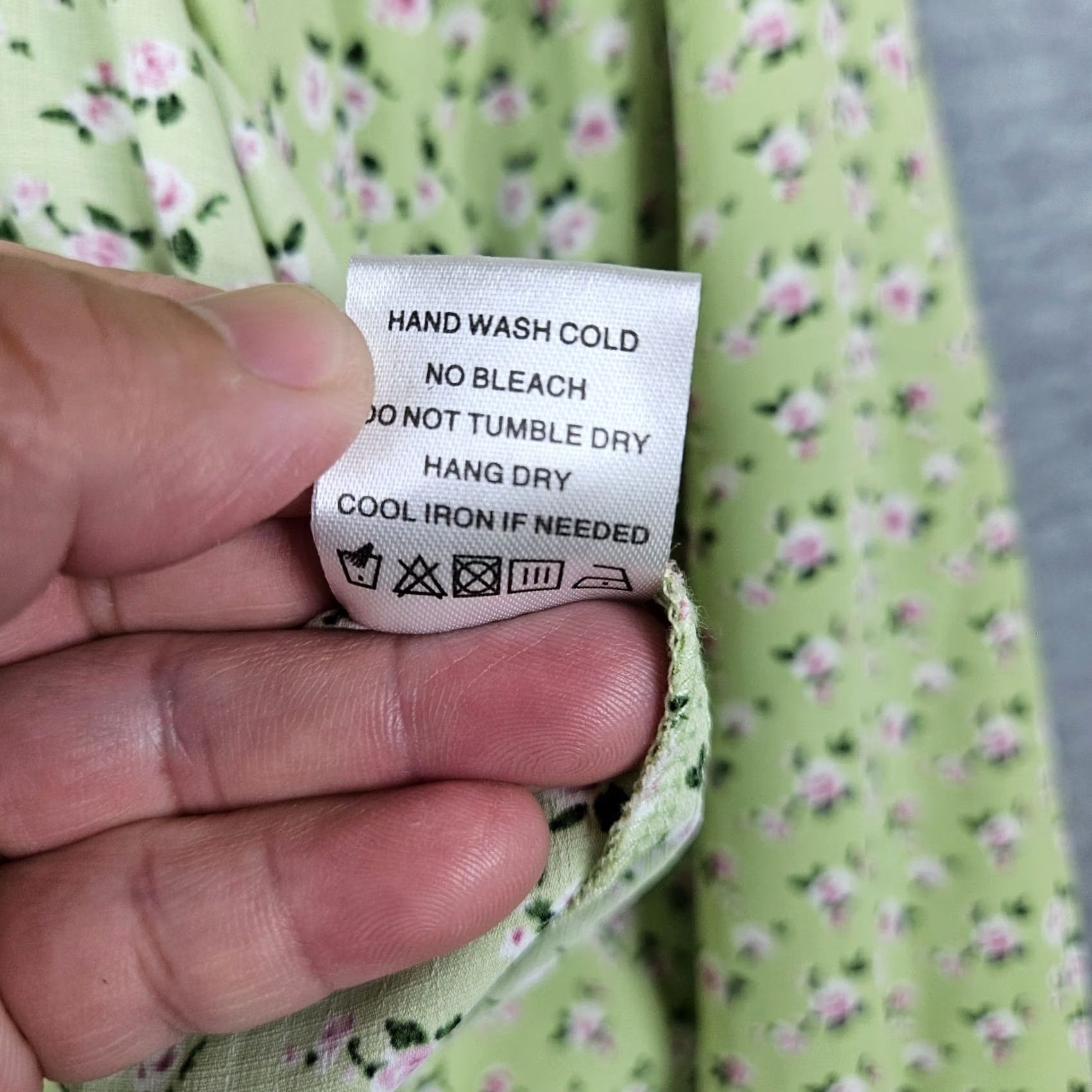 Vintage More To Come Marlene Tie Front Women's Green Floral Printed Shirt Sz L Shirt Adult Regular Green Floral Womens L Ladies Blouse Tie Front Size L / US 10 / IT 46 - 3 Thumbnail