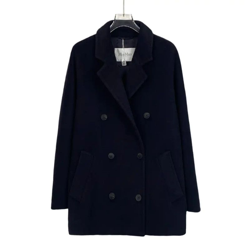 Max Mara MaxMara Navy Women's Coat Size M 0089 Size M / US 6-8 / IT 42-44 - 1 Thumbnail