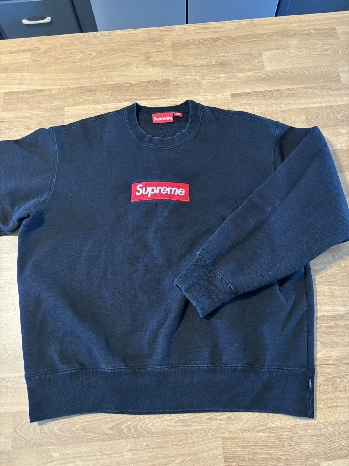 Supreme Supreme box logo crew neck Size US M / EU 48-50 / 2 - 2 Thumbnail