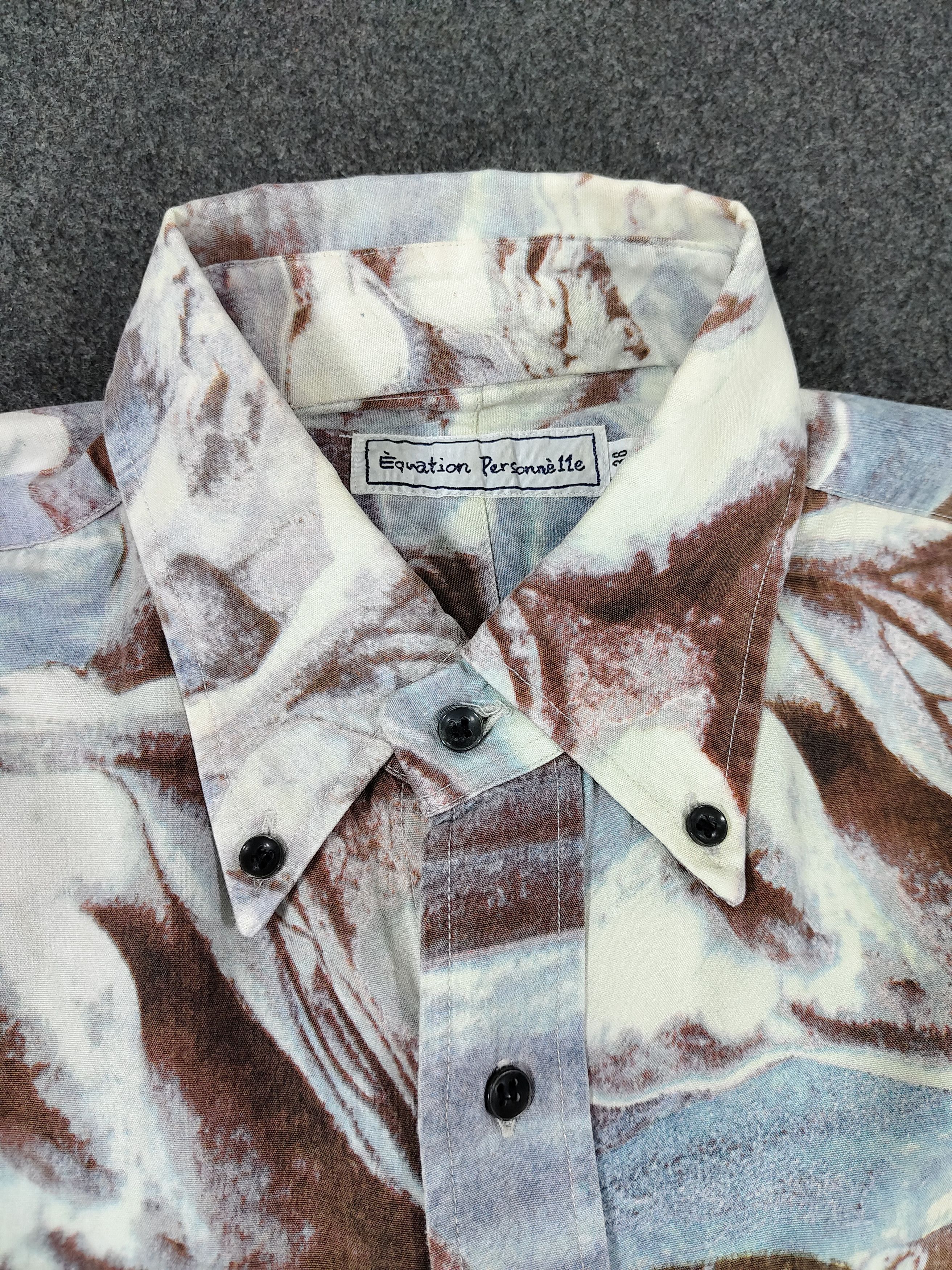Japanese Brand 90s Equation Personnelle🇯🇵 Classical Sculptural Art Rayon Size US L / EU 52-54 / 3 - 5 Thumbnail