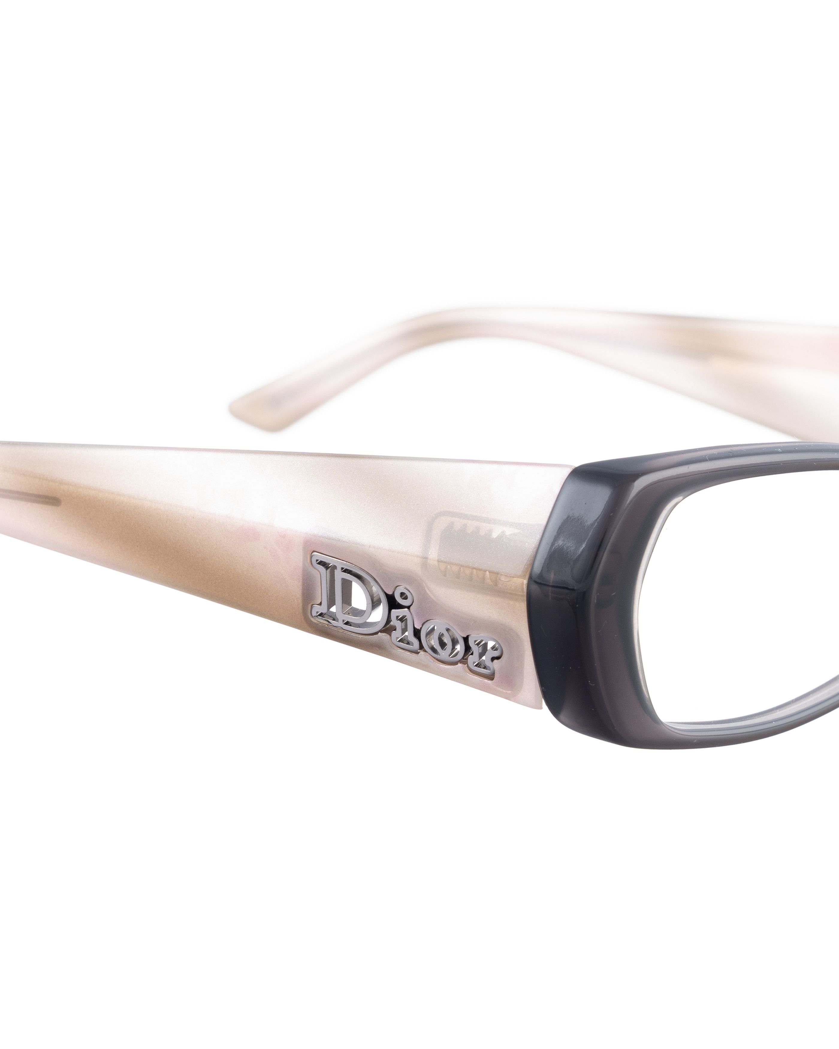 Dior Dior 00s Beige Transparent and Black Glasses Size ONE SIZE - 3 Thumbnail