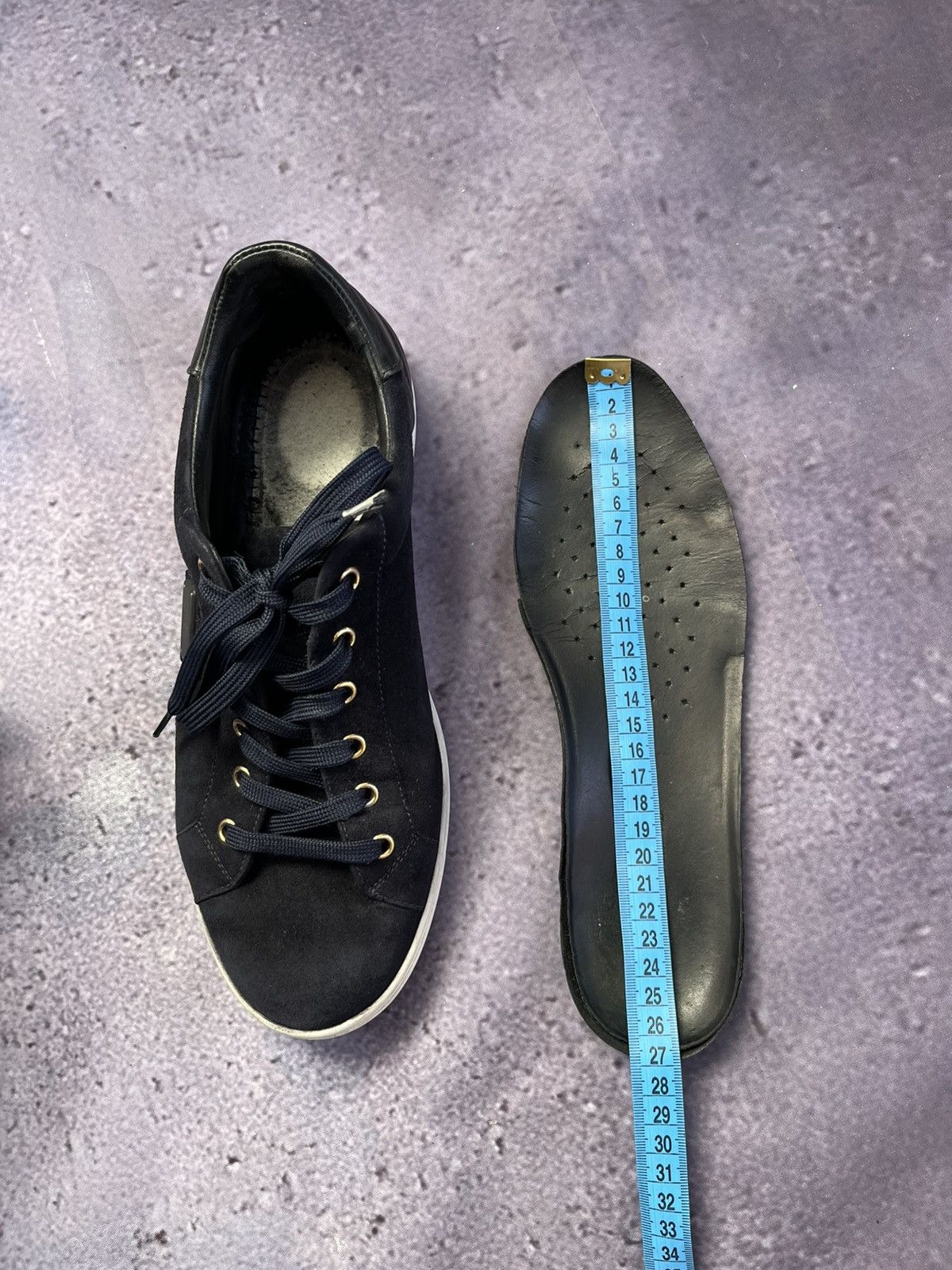 Dolce & Gabbana Low-Top Sneaker Navy Blue Suede Size US 8.5 / EU 41-42 - 12 Thumbnail