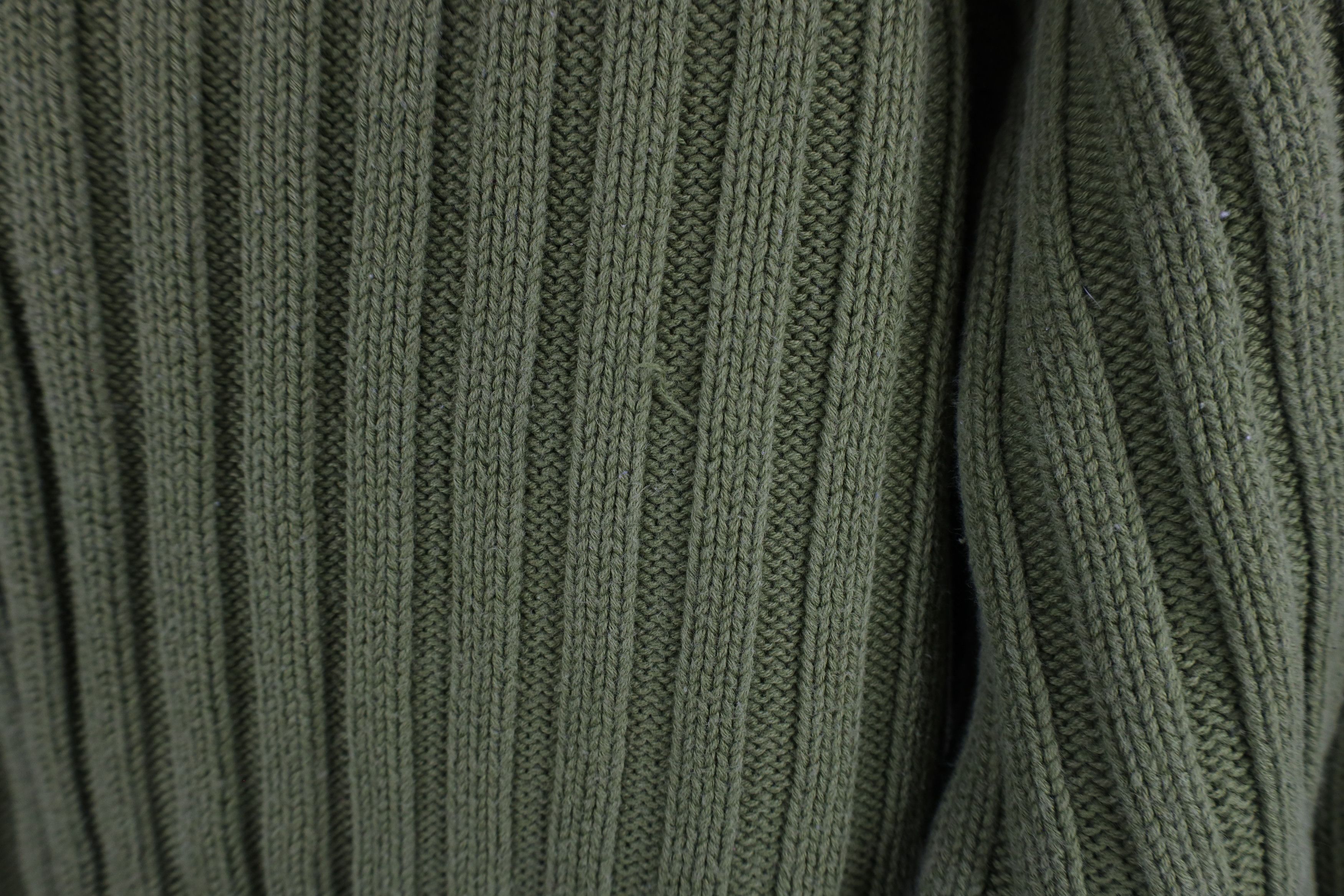 Express × Vintage Vintage Y2K Express Heavyweight Cotton Ribbed Knit Sweater Size M / US 6-8 / IT 42-44 - 4 Thumbnail