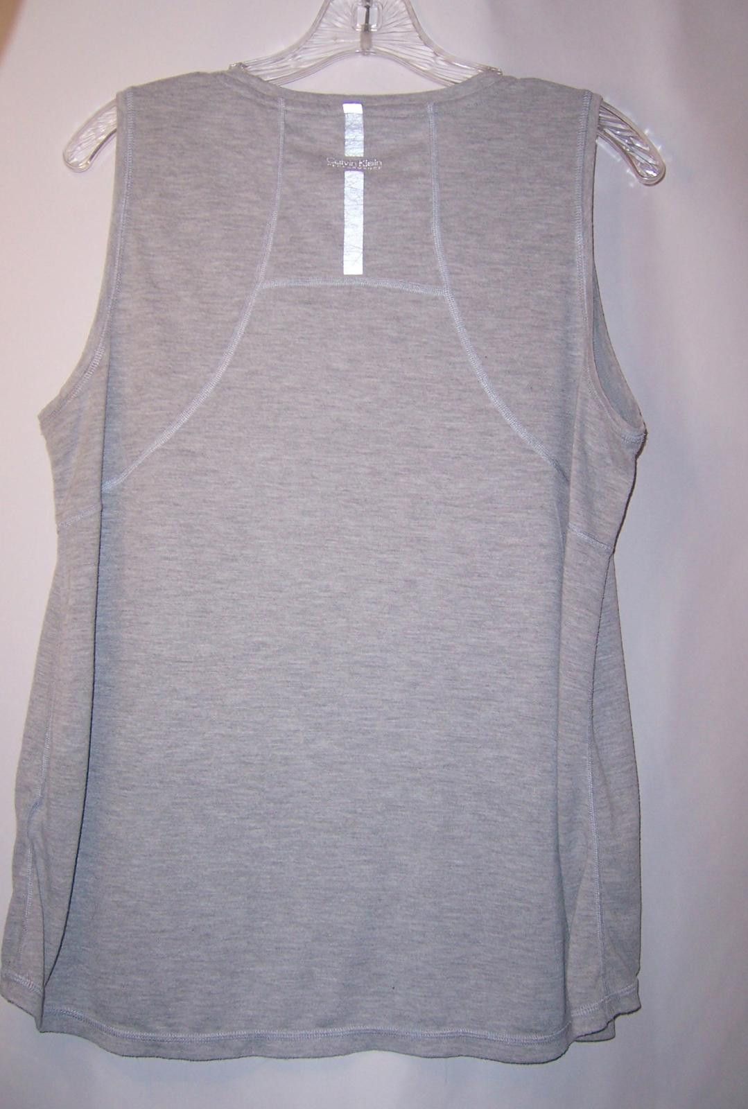 Calvin Klein Calvin Klein Performance "Tacos" Running Tank-Women's L Grey Size L / US 10 / IT 46 - 4 Thumbnail