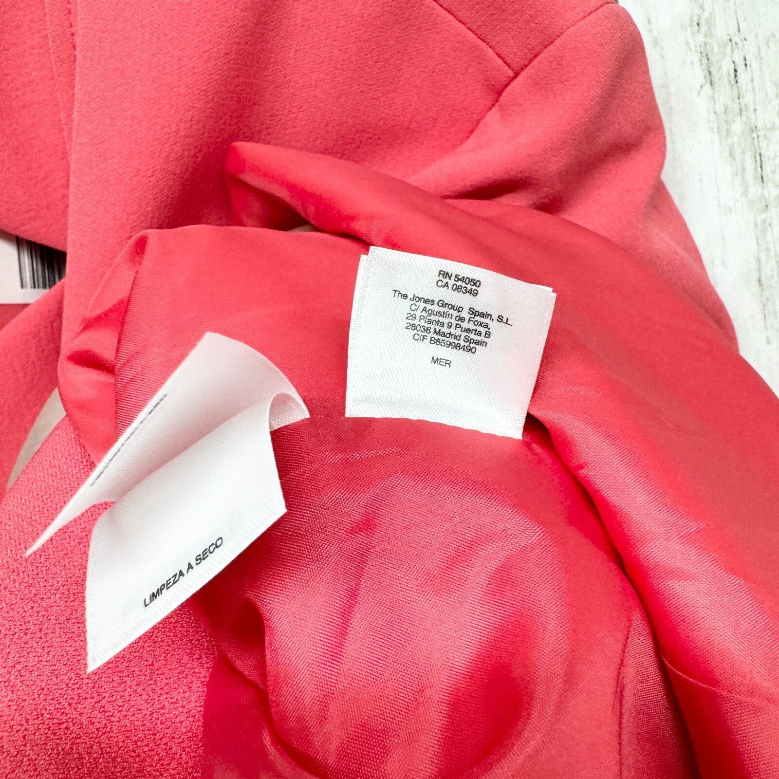 Jones New York Jones New York Jacket 24W Single Button Hot Pink Coat Blazer Size 4XL / US 24-26 - 6 Thumbnail