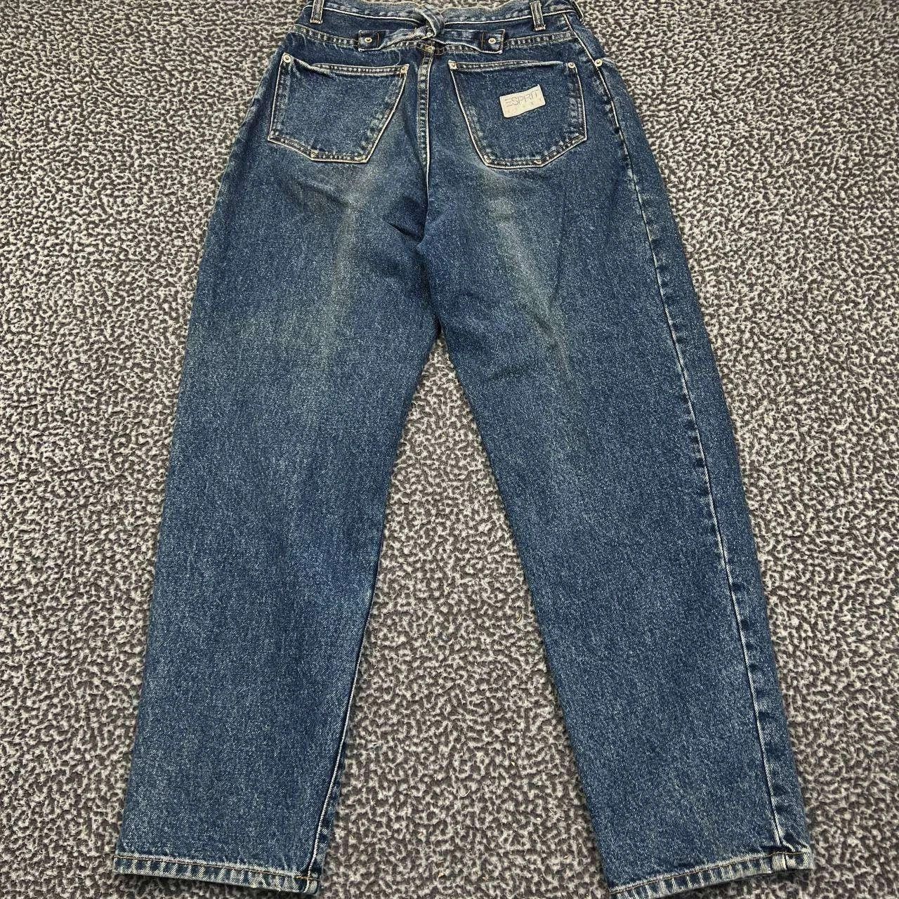 Esprit Esprit Jeans Women 28x30 Buckle Back Denim Straight Cotton Size 28" / US 6 / IT 42 - 2 Thumbnail