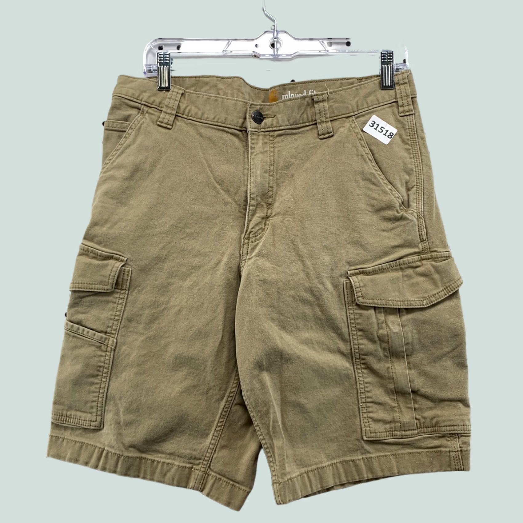 Carhartt Carhartt Canvas Cargo Utility Shorts Mens Size 32x10 Tan Casual Workwear Size US 32 / EU 48 - 1 Thumbnail