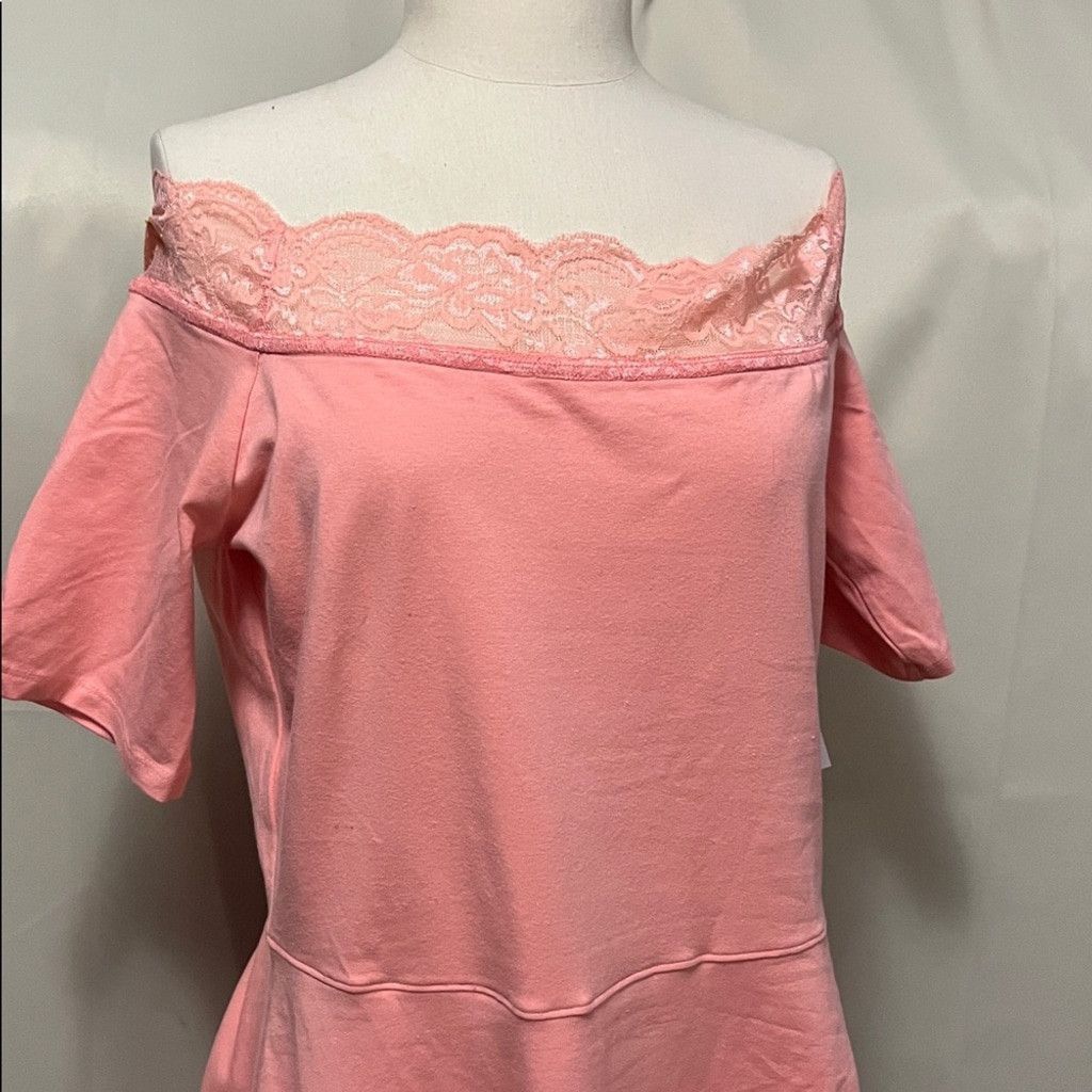 Decree Decree Peach Off-the-Shoulder Dress NWT Size XL / US 12-14 / IT 48-50 - 4 Thumbnail