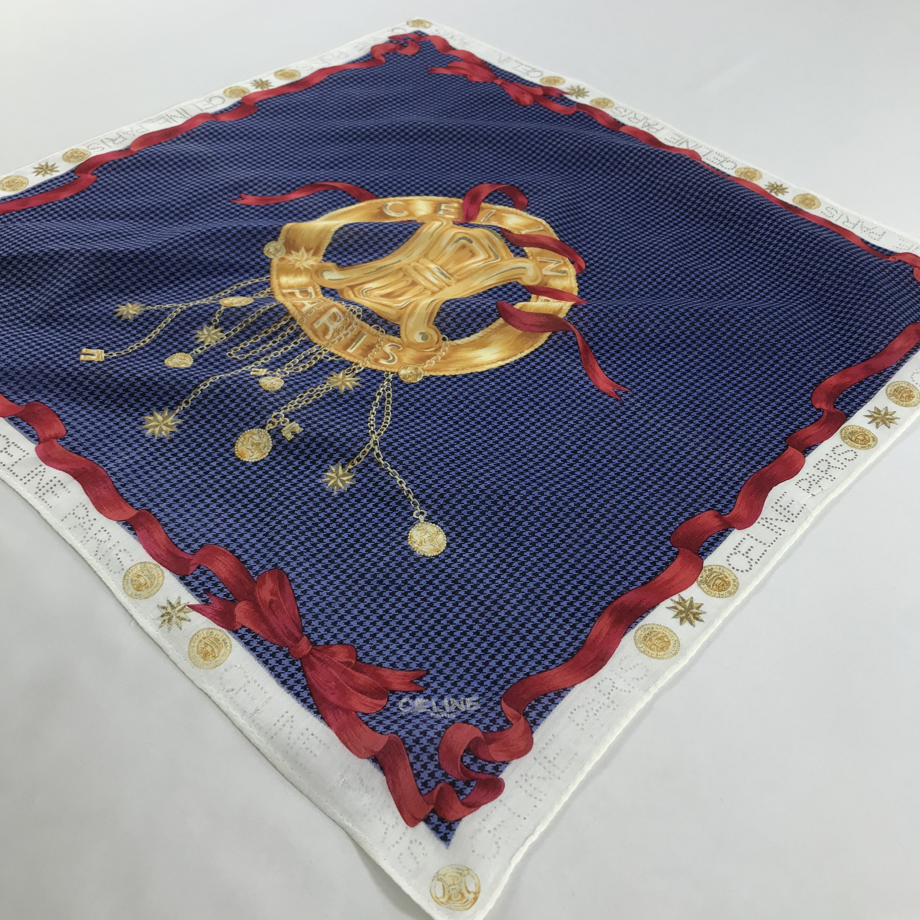 Celine × Vintage Celine Bandana / Handkerchief / Neckerchief - S1290 Size ONE SIZE - 2 Thumbnail