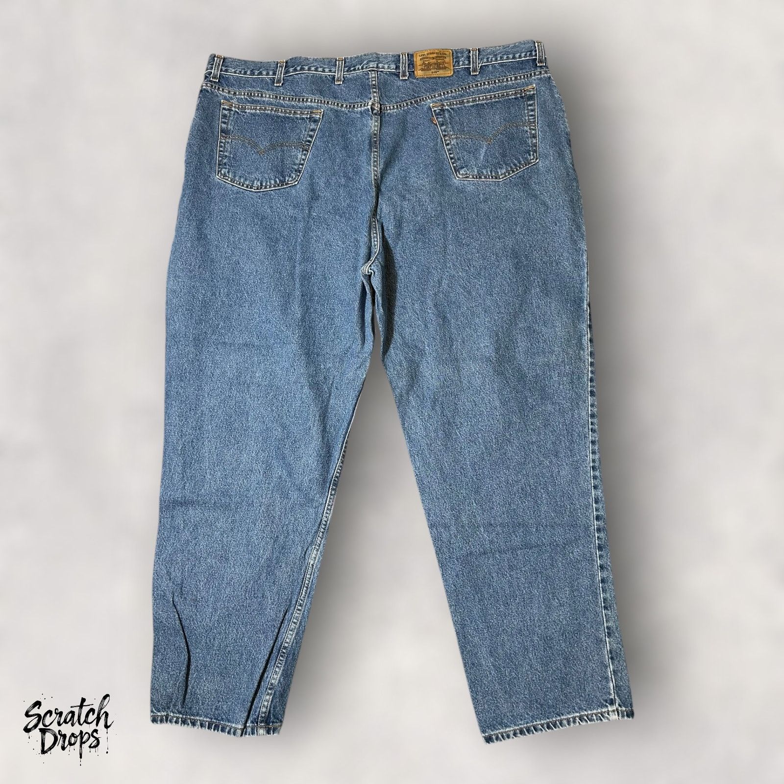 Levi's Vintage Levis Strauss Signature 545 Mens Jeans W52 L32 Loose Size US 38 / EU 54 - 3 Thumbnail