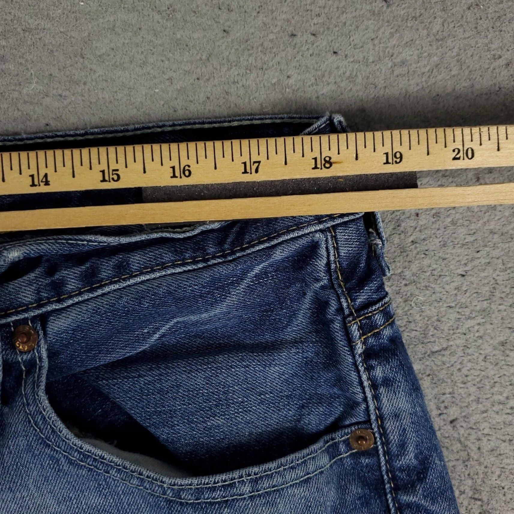 Levi's Levis 569 Jeans Mens Blue Straight Leg 36x30 Regular Fit Denim Pants Size US 36 / EU 52 - 3 Thumbnail