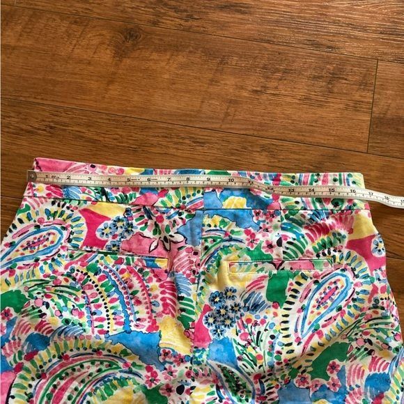 Other Crown & Ivy Shorts Size 10 scalloped hem Women’s Pink Blue C Size 32" / US 10 / IT 46 - 7 Thumbnail