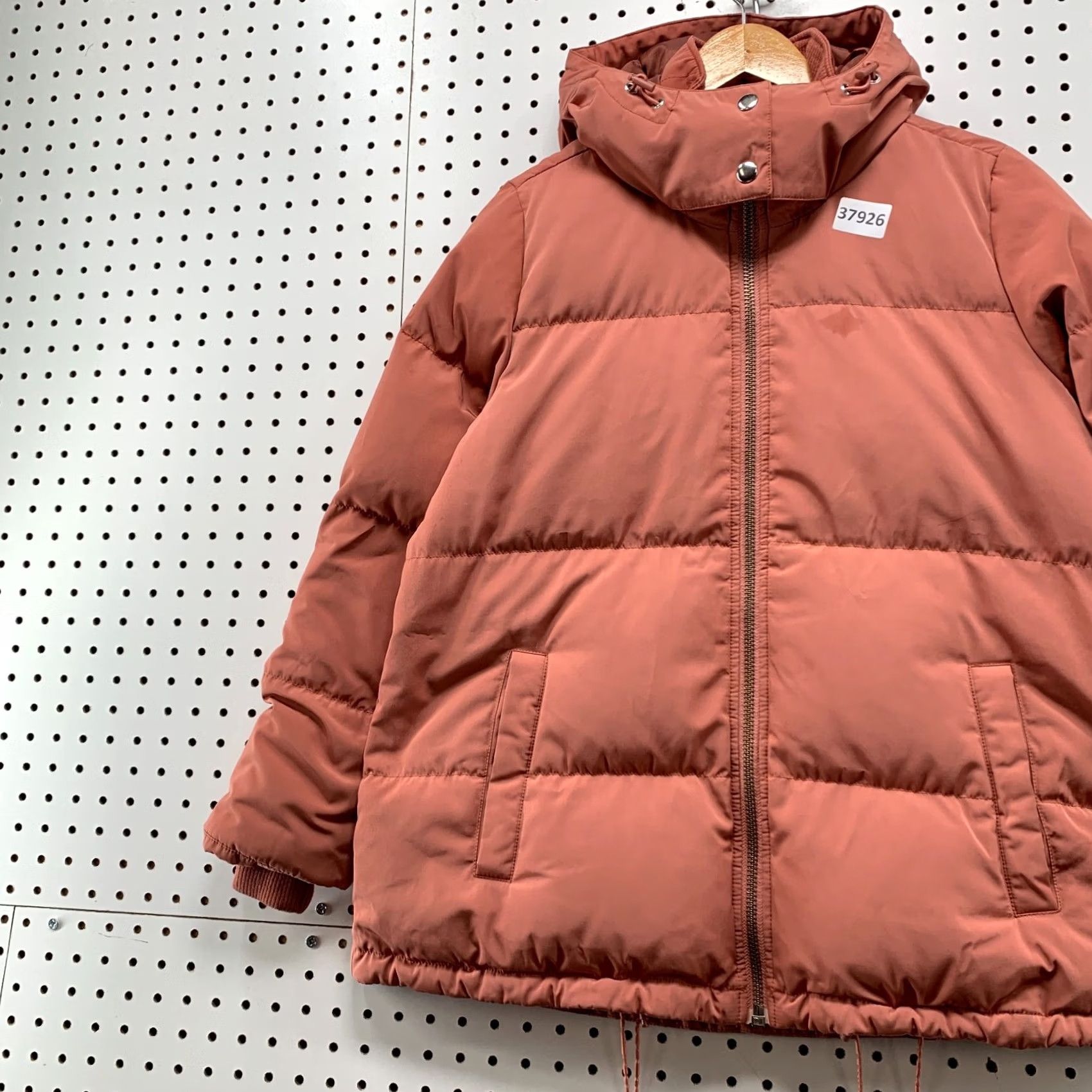 Madewell Madewell Down Puffer Jacket Womens Hooded Heavyweight Peach Pink XS Size XS / US 0-2 / IT 36-38 - 3 Thumbnail