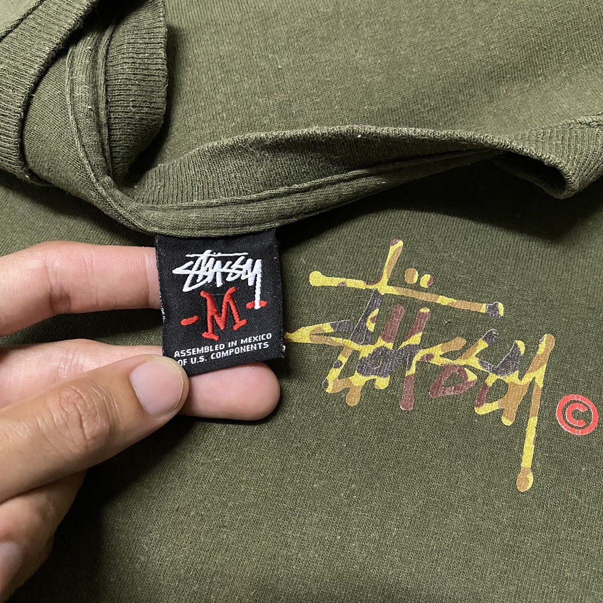 Stussy × Vintage VINTAGE STUSSY SIGN CAMO T SHIRT Size US M / EU 48-50 / 2 - 4 Thumbnail