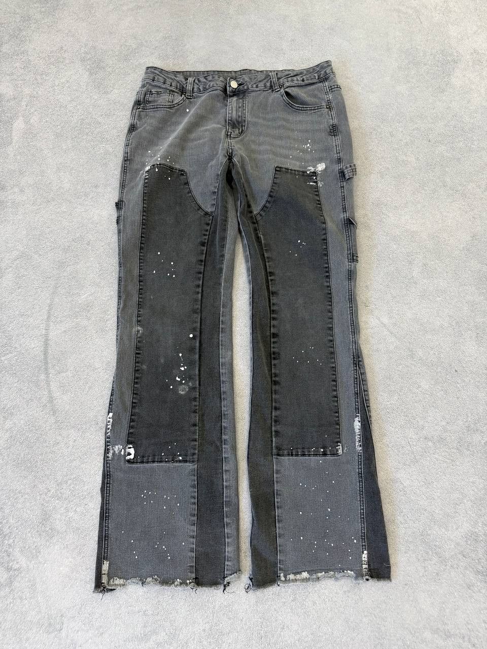 Tornado Mart Rare Japanese flared crazy pattern flared jeans tornado mart Size US 32 / EU 48 - 12 Thumbnail