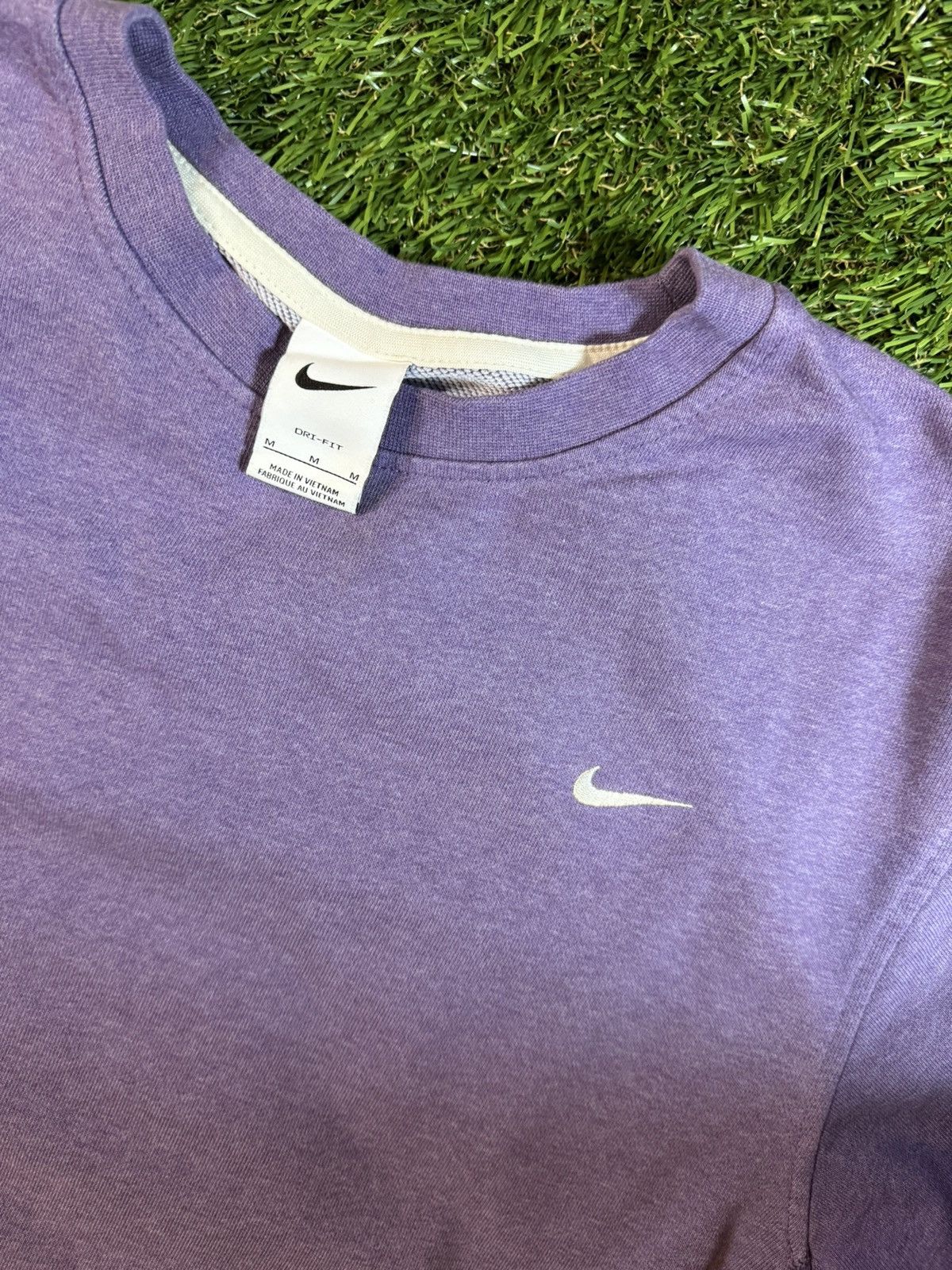 Nike Vintage Y2k Nike Essential Swoosh Purple Crewneck Sweatshirt Size US M / EU 48-50 / 2 - 2 Thumbnail
