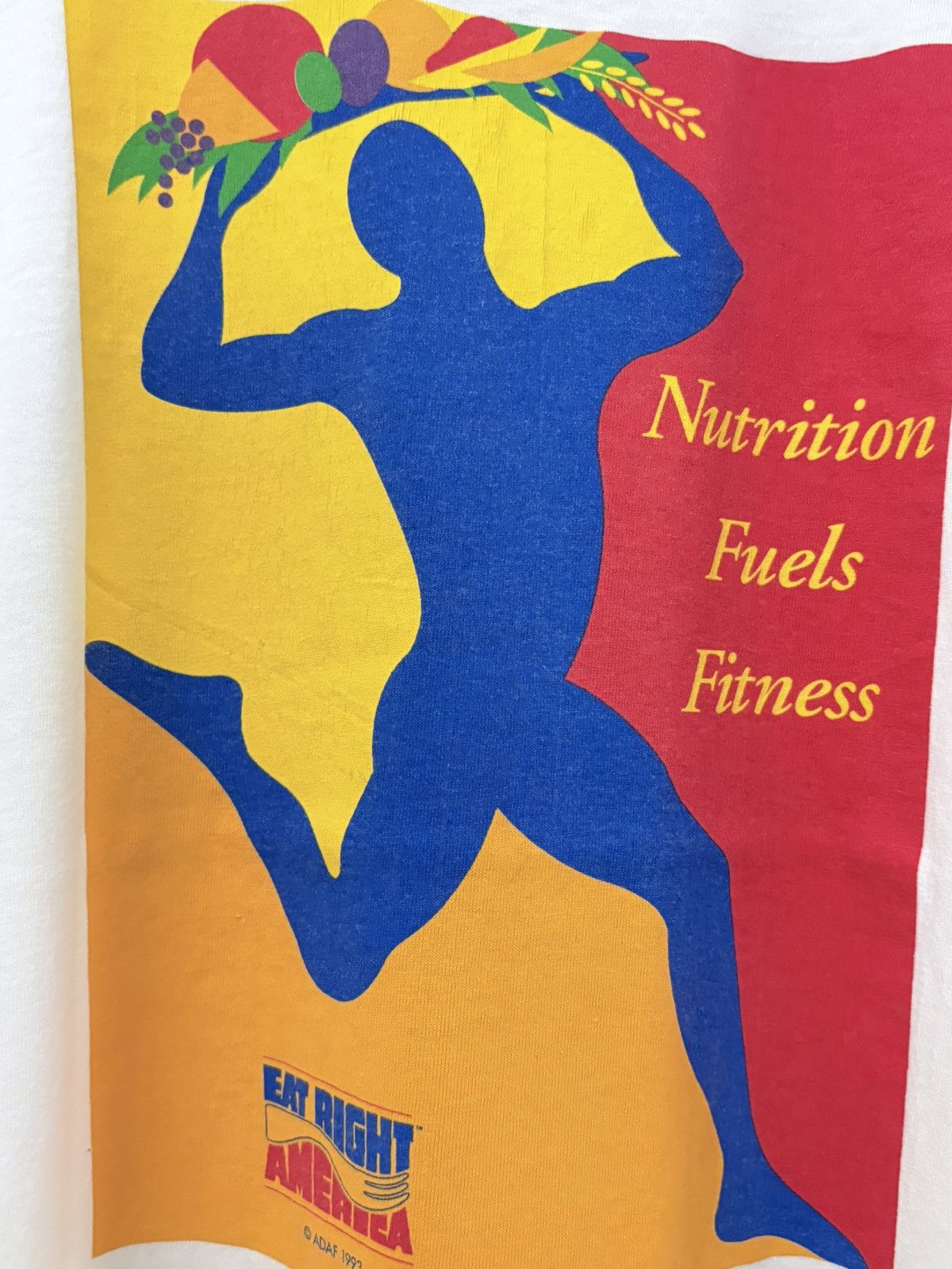 Vintage 90’s National Nutrition Month Eat Right America Tee Size US L / EU 52-54 / 3 - 3 Thumbnail