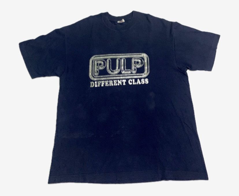 image of Band Tees x Vintage Pulp Shirt Britpop Elastica Cast in Blue, Men's (Size XL)