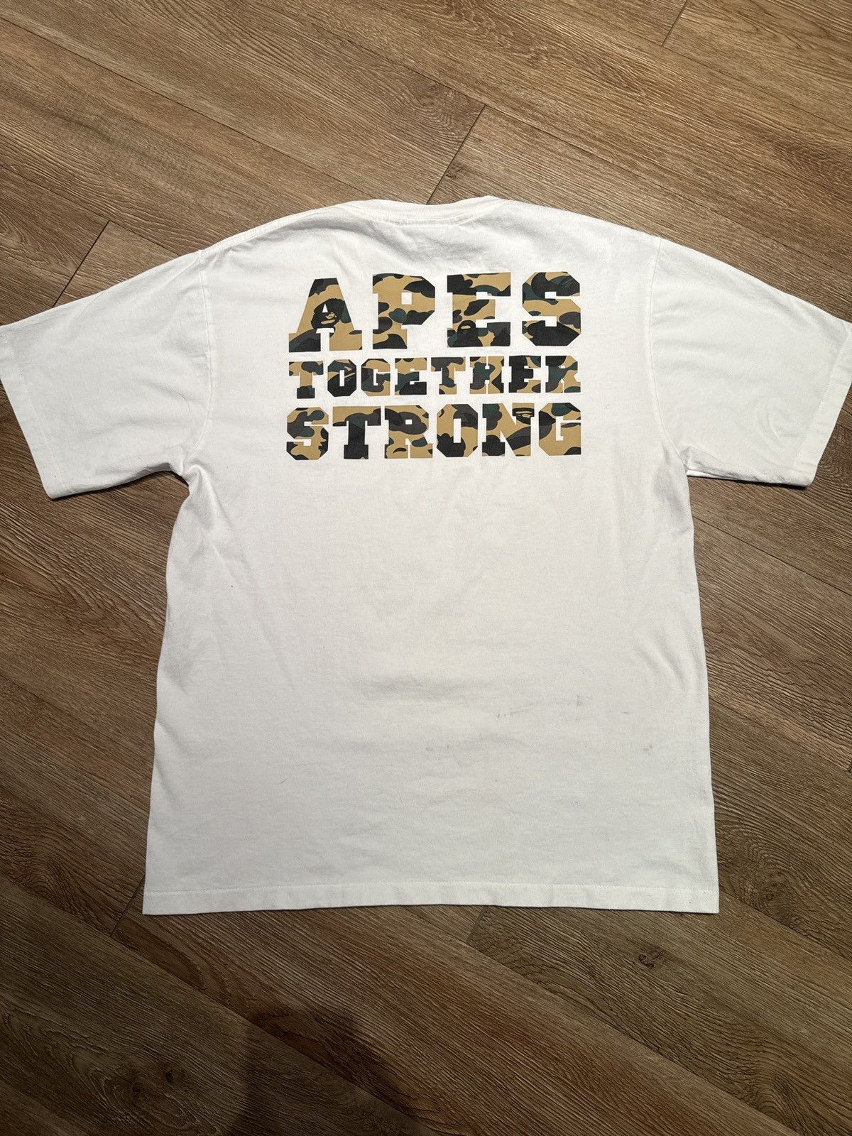 Bape White Bape T-Shirt Size US L / EU 52-54 / 3 - 2 Thumbnail