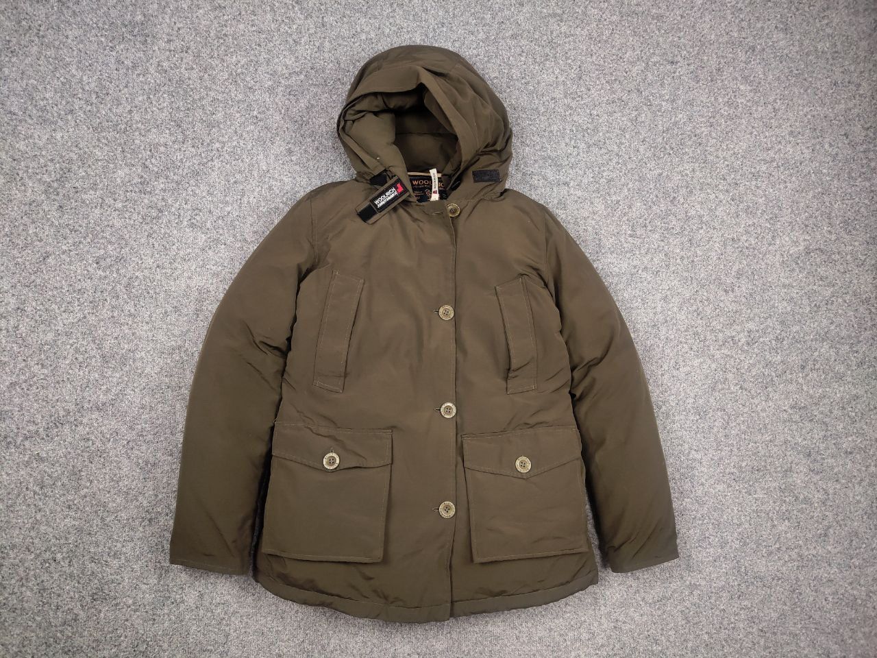 Woolrich Woolen Mills Woolrich Arctic Airforce 4 Pocket Parka Down Hooded Jacket Size M / US 6-8 / IT 42-44 - 2 Thumbnail