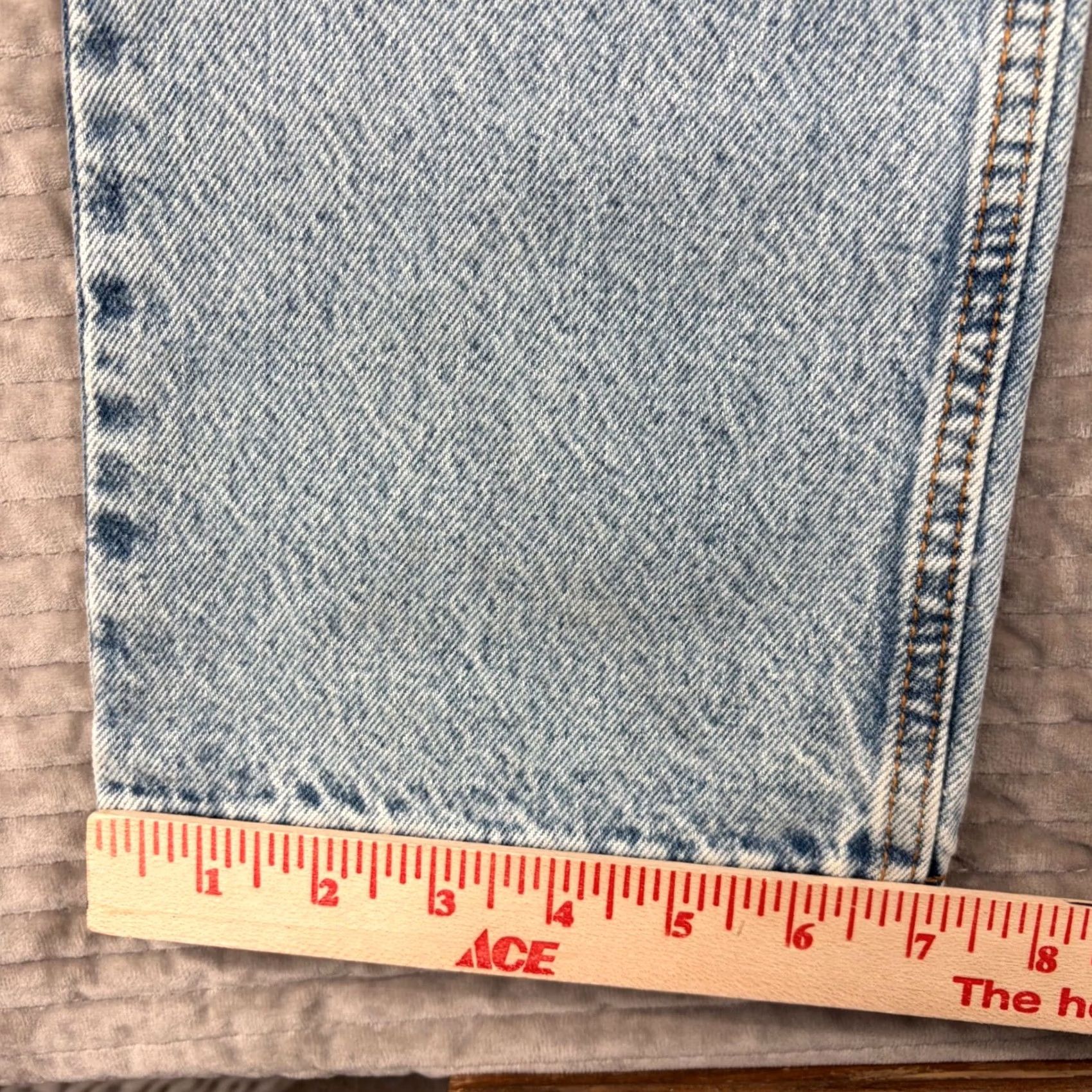 Vintage Revice Denim Straight Womens 23 Blue Prince Light High Rise Leg Size NWT Distressed Size ONE SIZE - 3 Thumbnail
